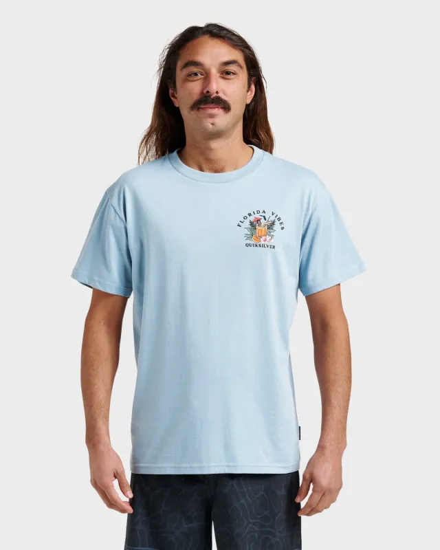 Fl Florida Vibes Classic T-shirt - Ashley Blue Heather sold by Quiksilver