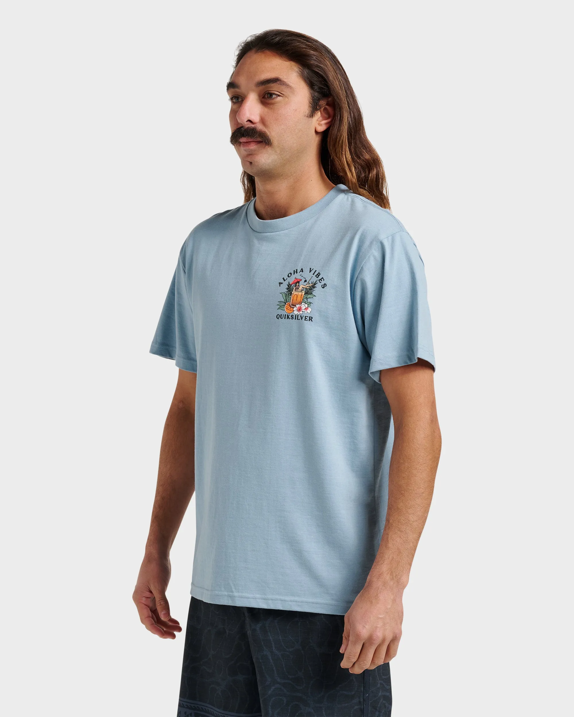 Hi Aloha Vibes Classic T-shirt - Ashley Blue Heather sold by Quiksilver product image thumbnail 3