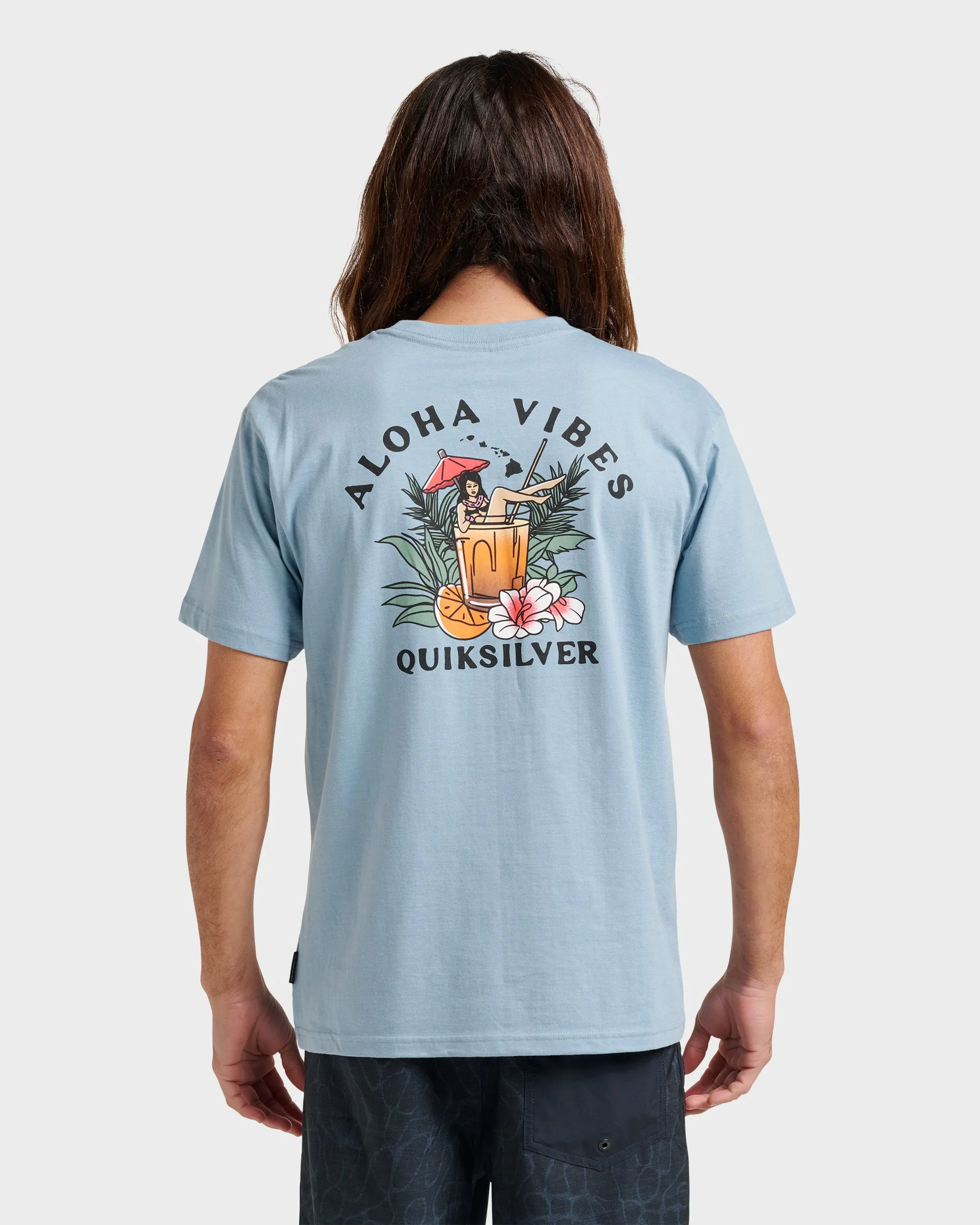 Hi Aloha Vibes Classic T-shirt - Ashley Blue Heather sold by Quiksilver product image thumbnail 2