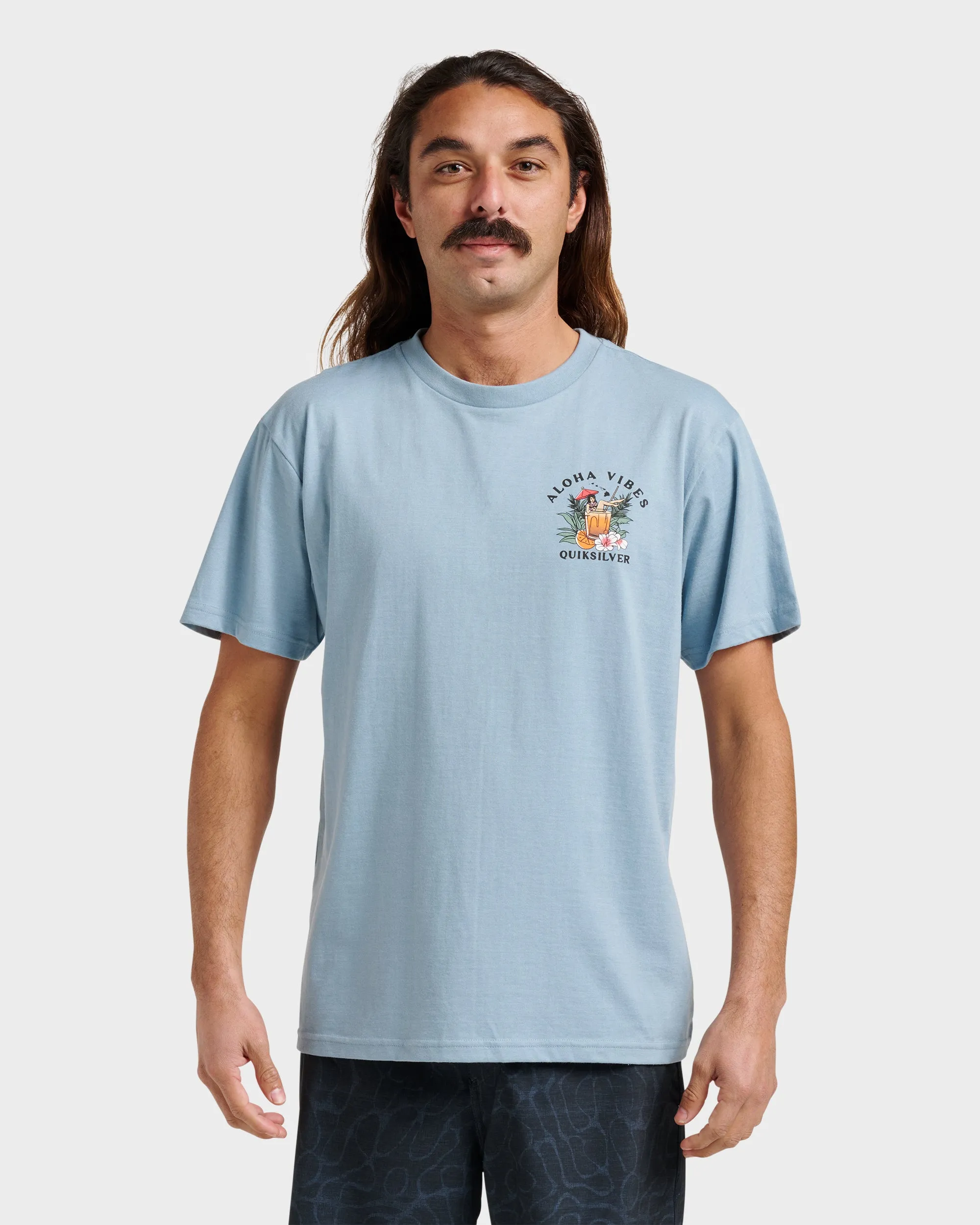 Hi Aloha Vibes Classic T-shirt - Ashley Blue Heather sold by Quiksilver