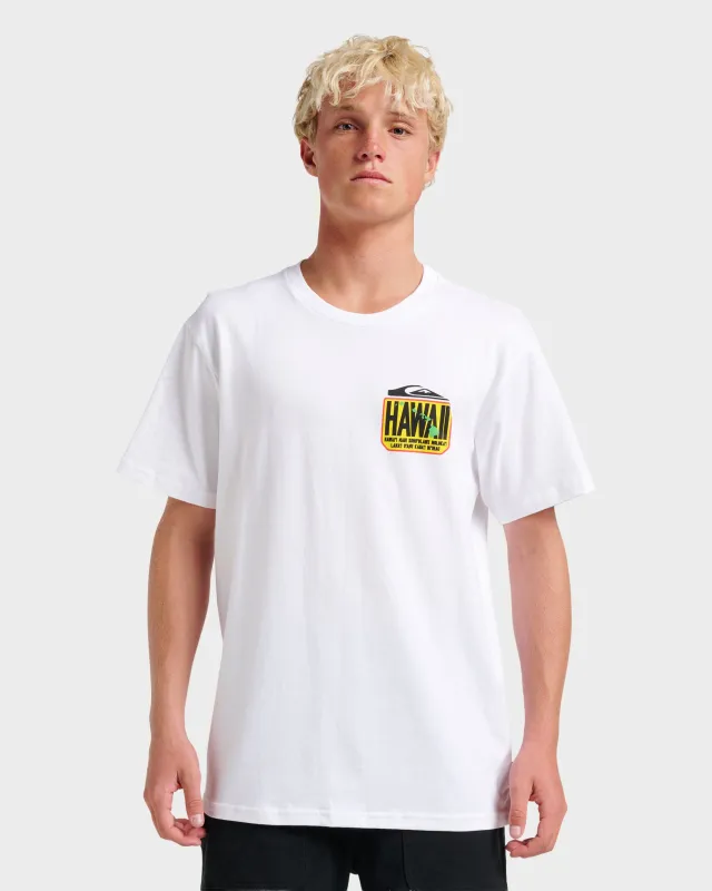 Hi Hawaii Crest Classic T-shirt - White sold by Quiksilver