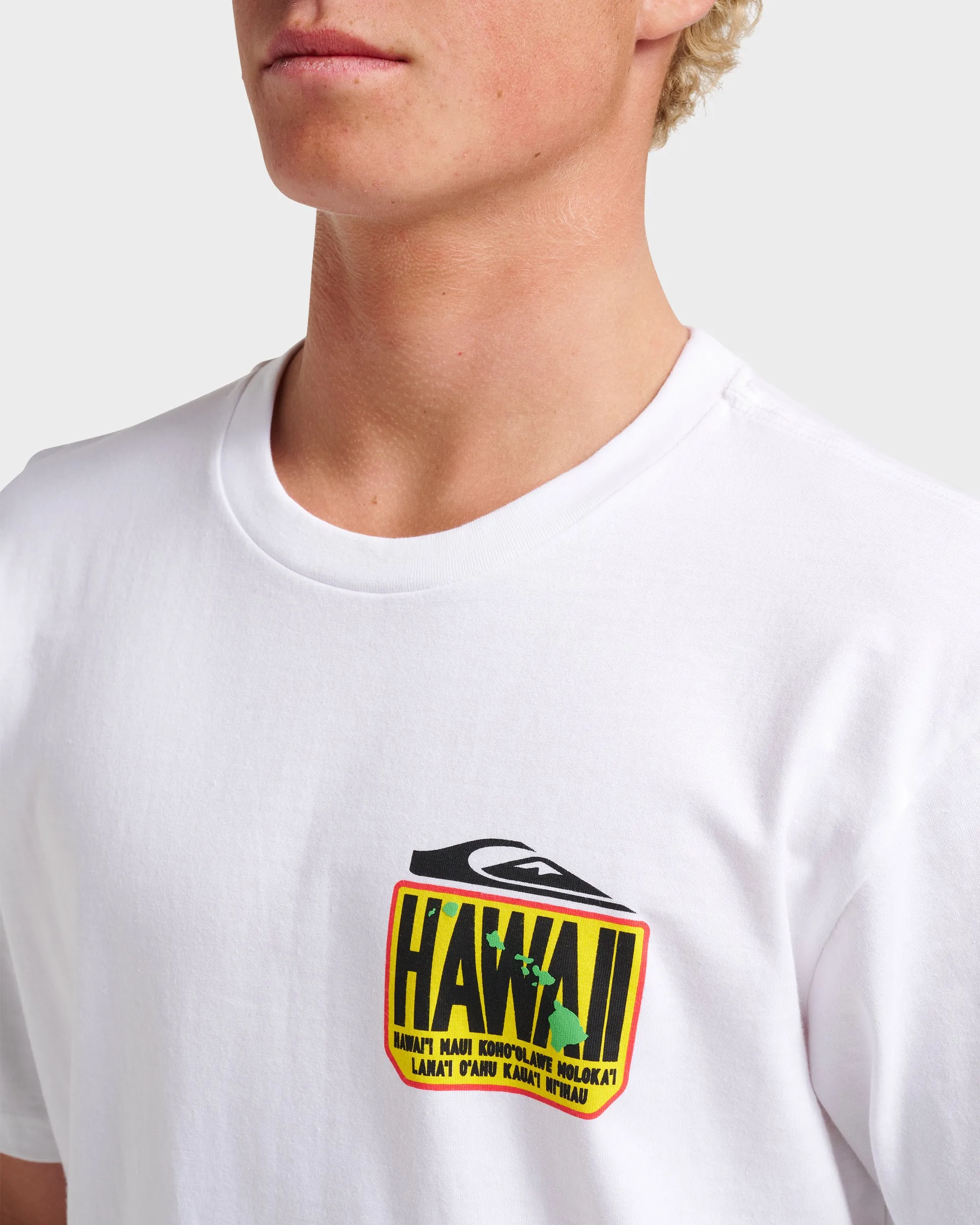 Hi Hawaii Crest Classic T-shirt - White sold by Quiksilver product image thumbnail 4