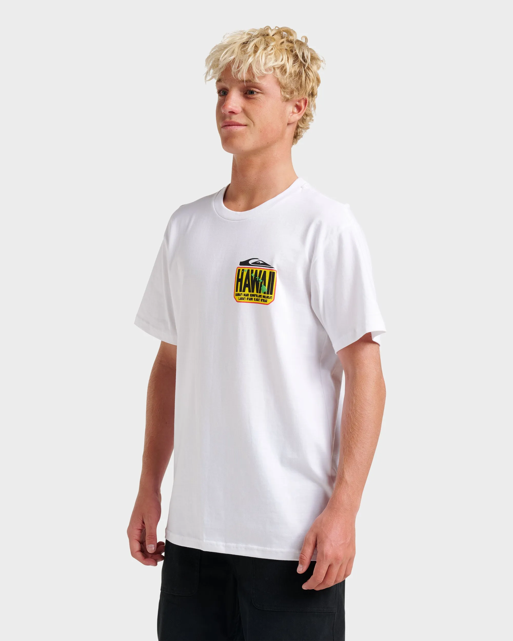 Hi Hawaii Crest Classic T-shirt - White sold by Quiksilver product image thumbnail 3