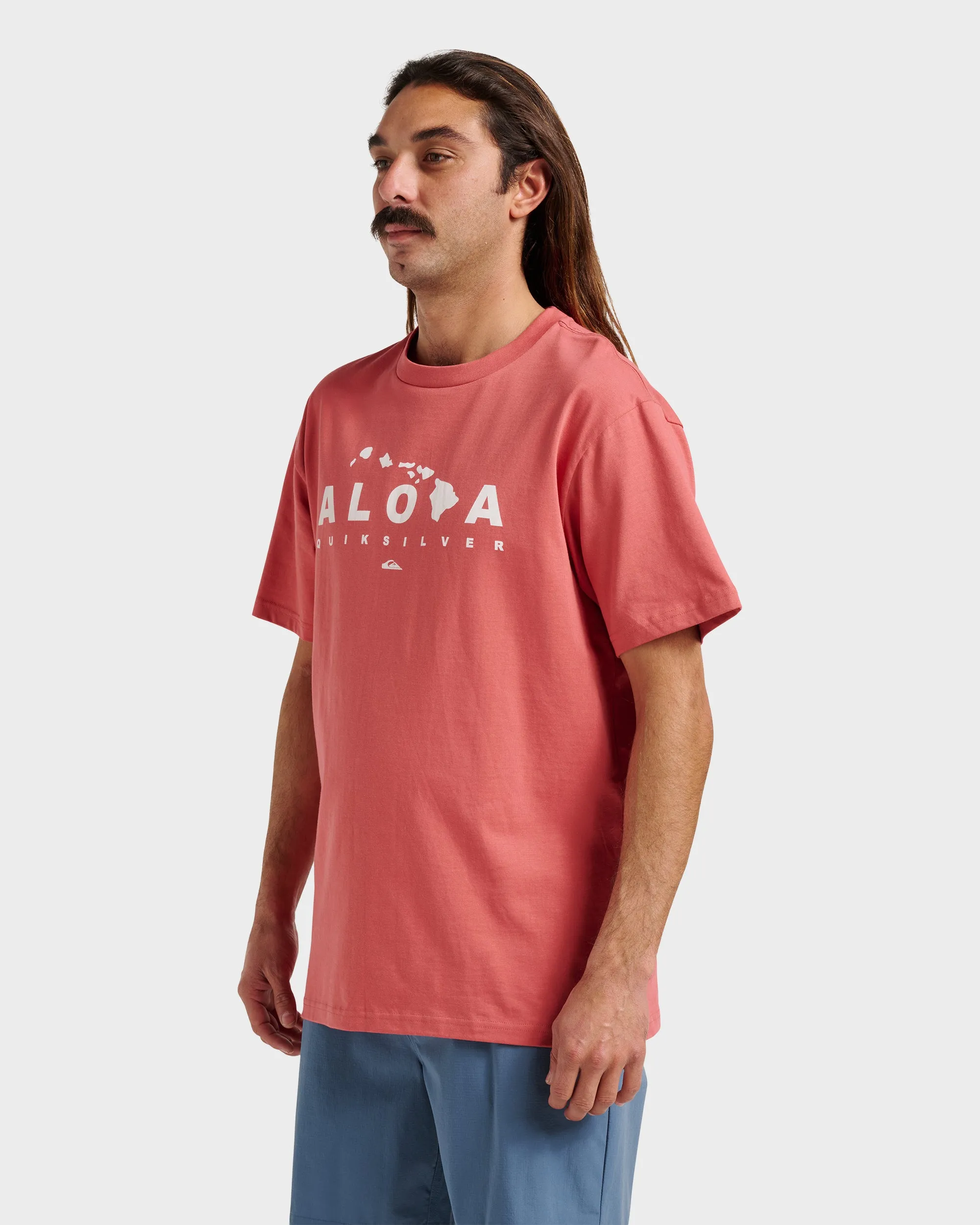 Hi Island Lock Classic T-shirt - Mineral Red sold by Quiksilver product image thumbnail 3