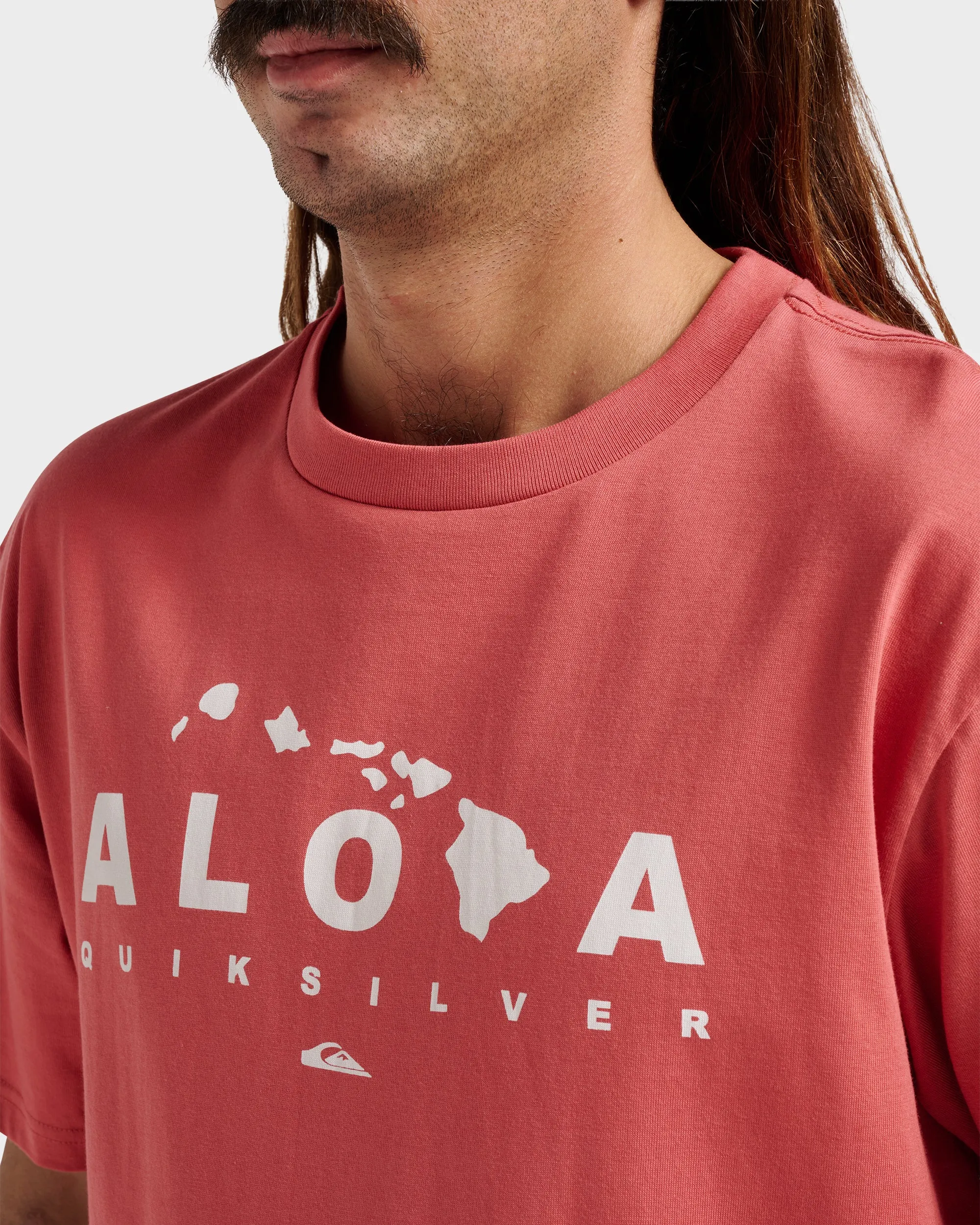 Hi Island Lock Classic T-shirt - Mineral Red sold by Quiksilver product image thumbnail 4