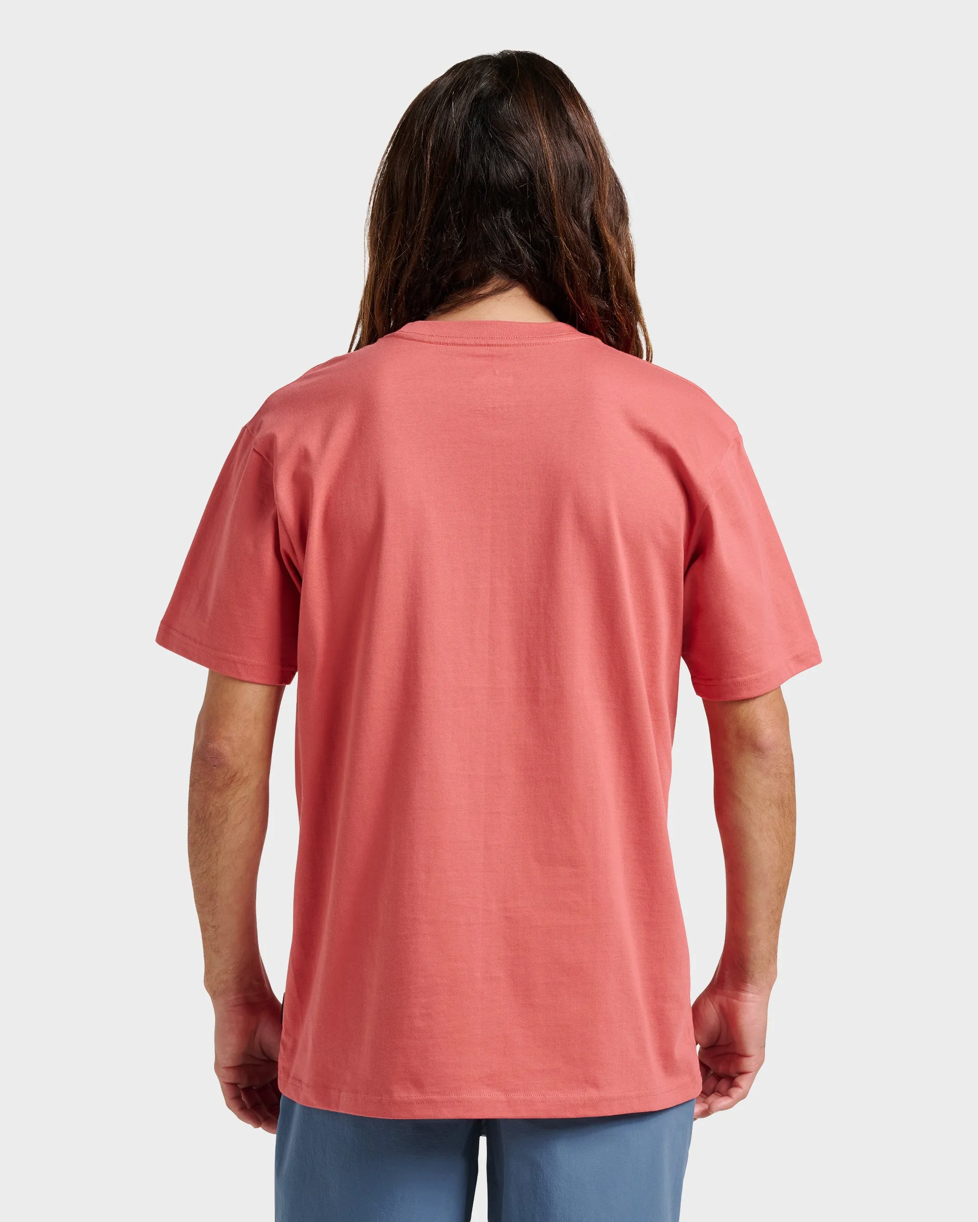 Hi Island Lock Classic T-shirt - Mineral Red sold by Quiksilver product image thumbnail 2