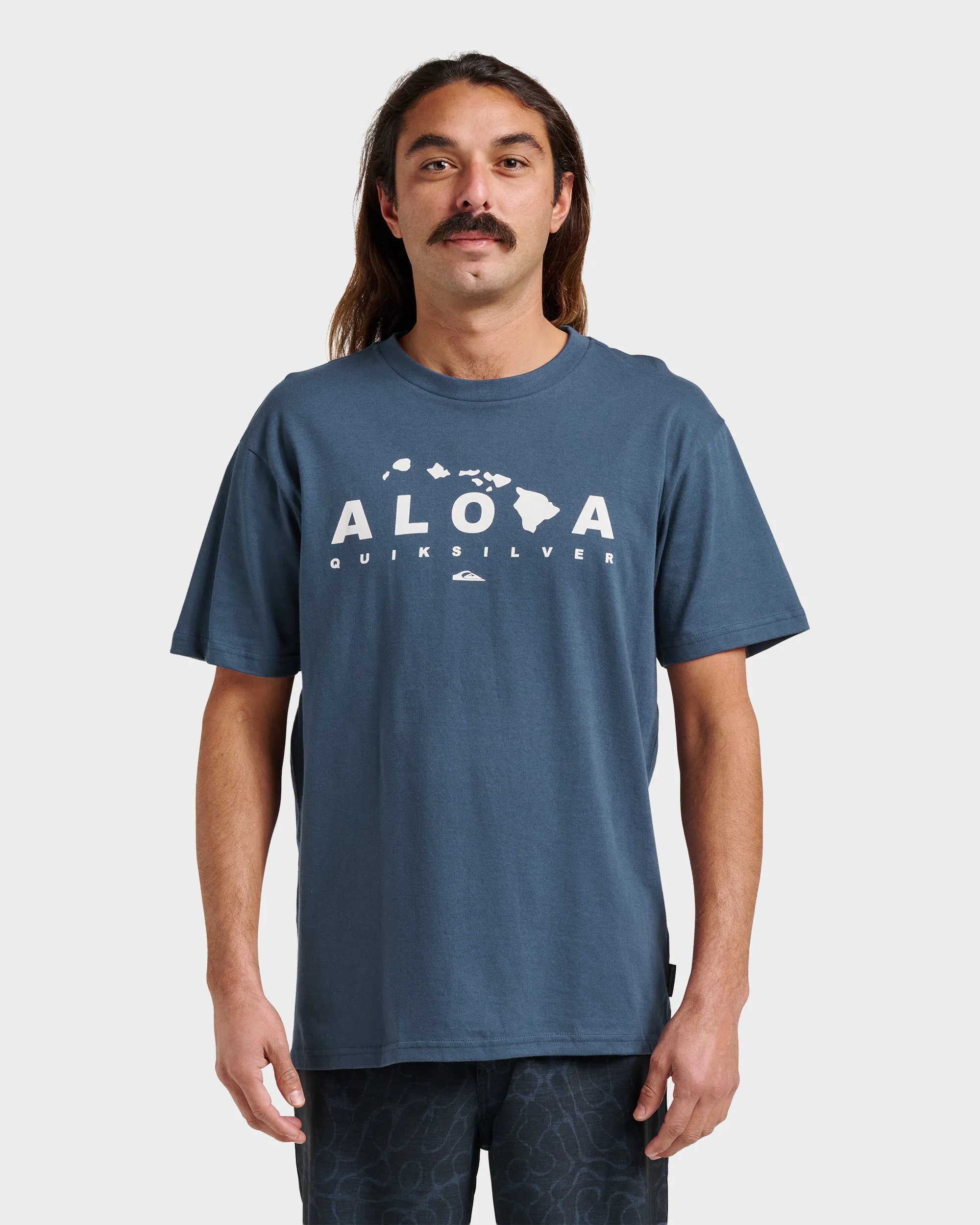 Hi Island Lock Classic T-shirt - Navy sold by Quiksilver