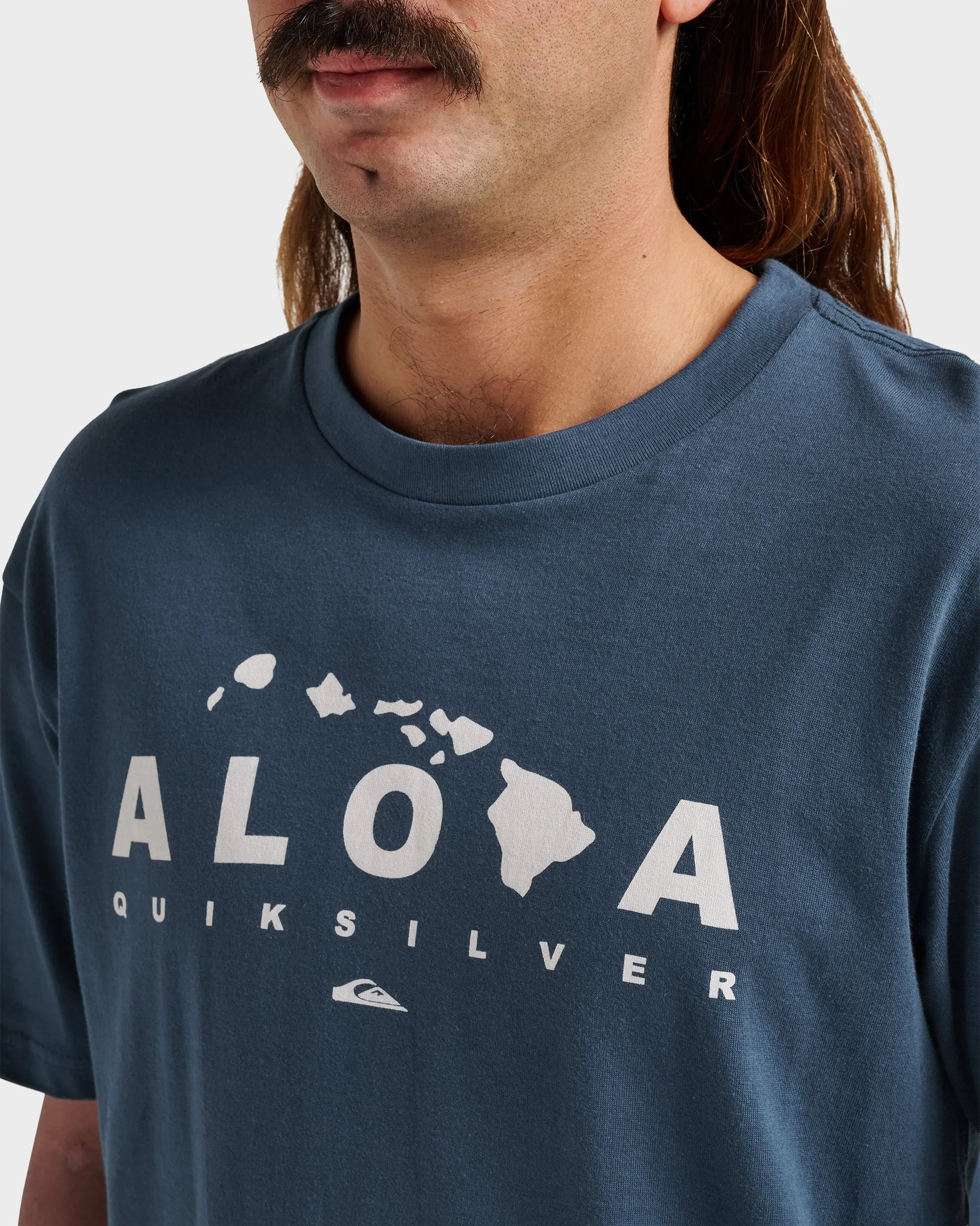 Hi Island Lock Classic T-shirt - Navy sold by Quiksilver product image thumbnail 4