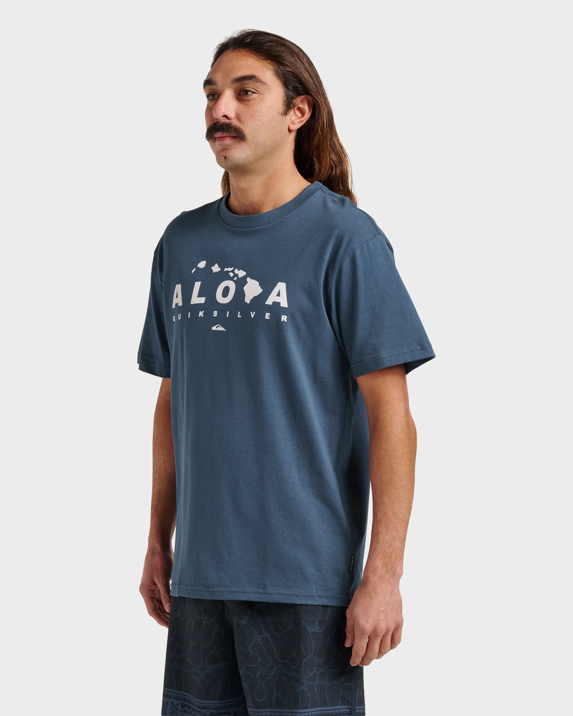 Hi Island Lock Classic T-shirt - Navy sold by Quiksilver product image thumbnail 3