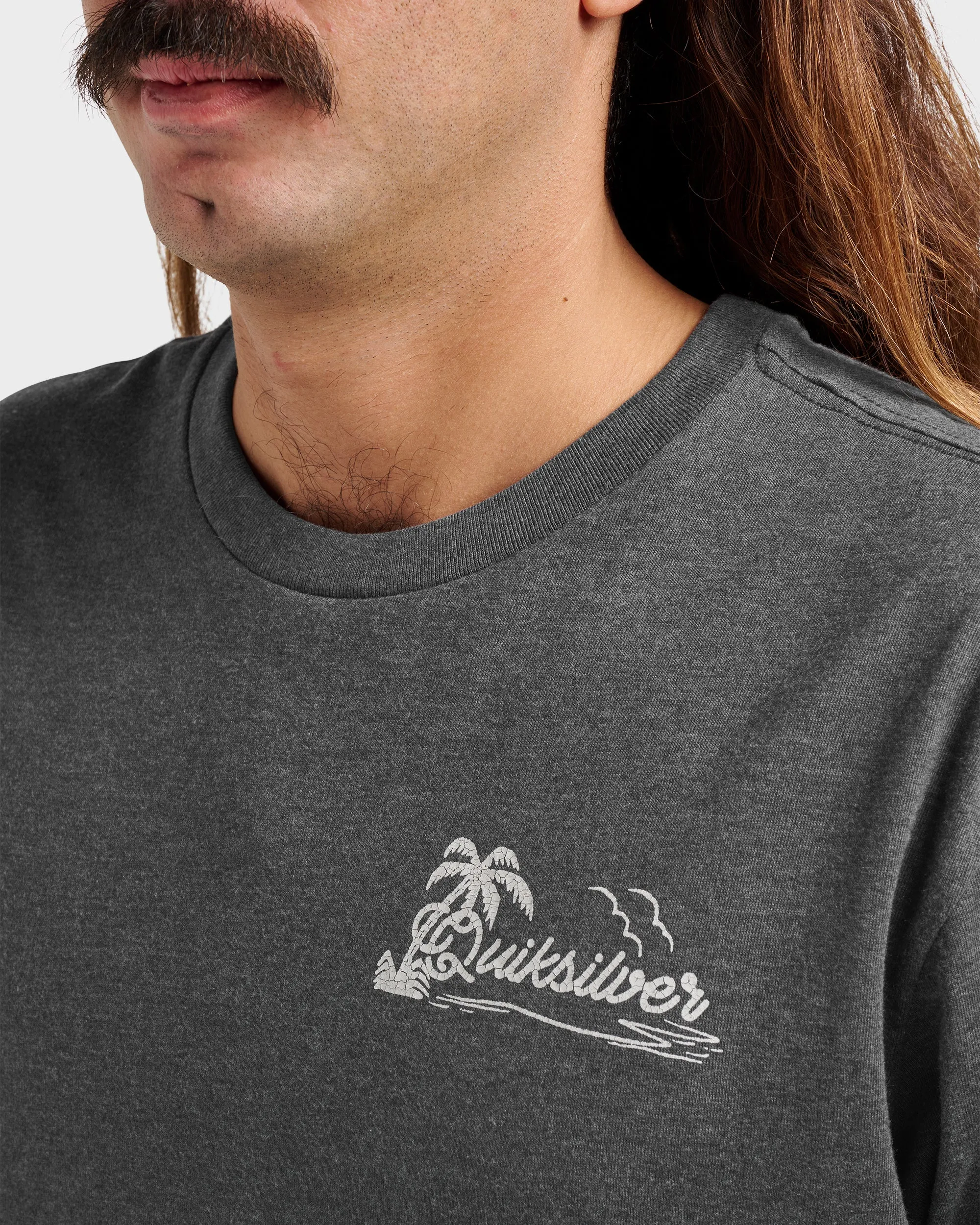 Island Vibin Classic T-shirt - Charcoal Heather sold by Quiksilver product image thumbnail 4