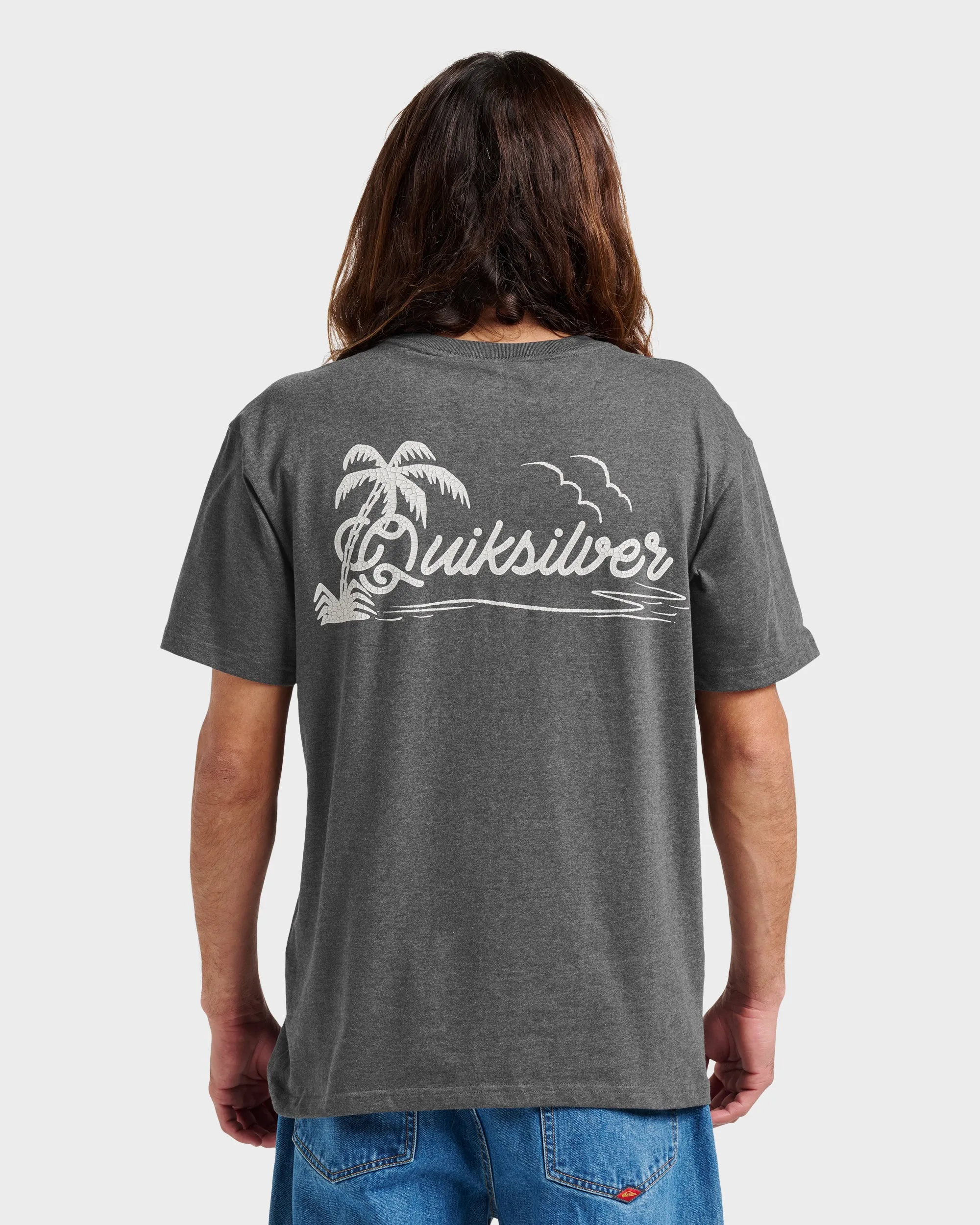 Island Vibin Classic T-shirt - Charcoal Heather sold by Quiksilver product image thumbnail 2