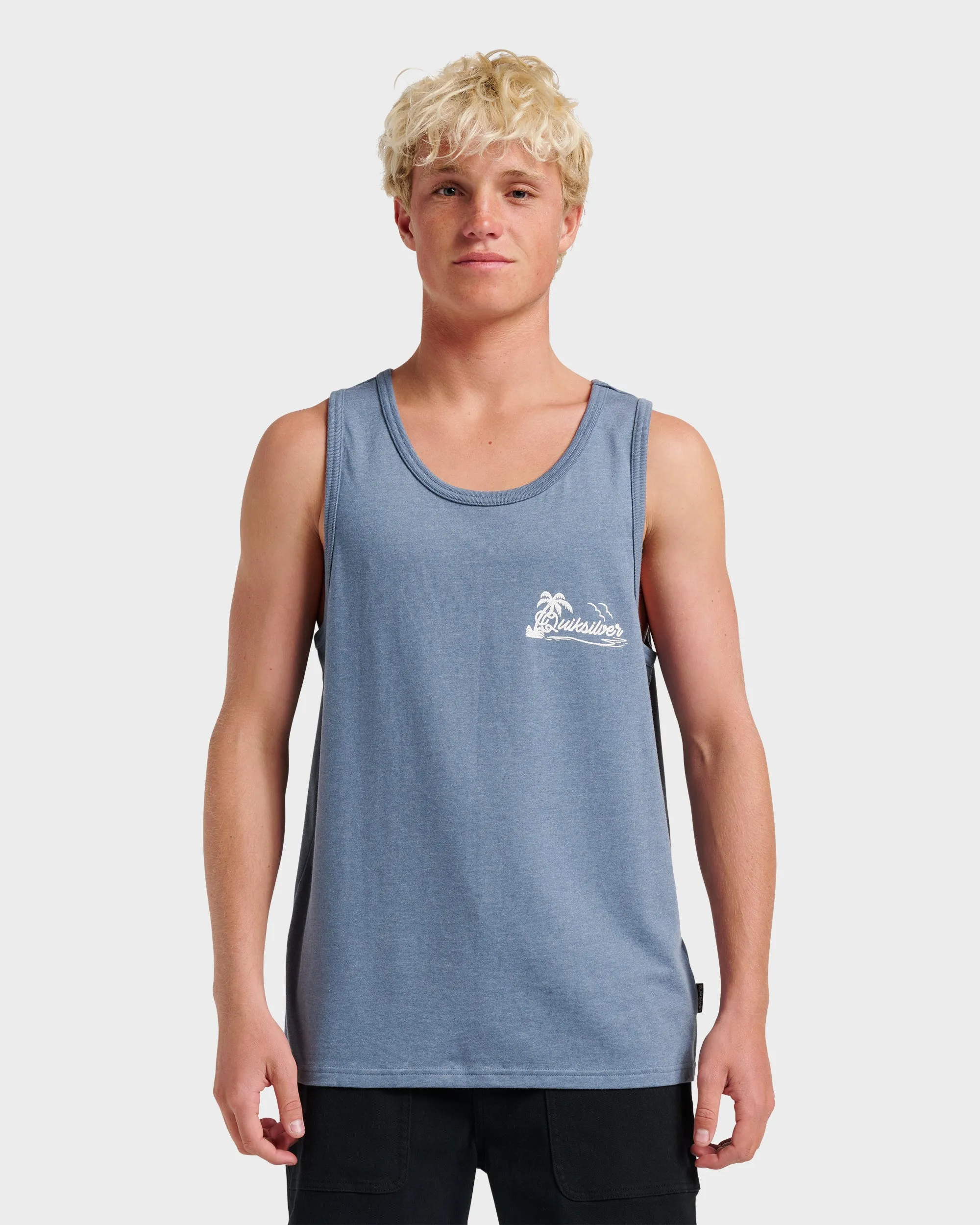 Island Vibin Tank - China Blue Heather sold by Quiksilver