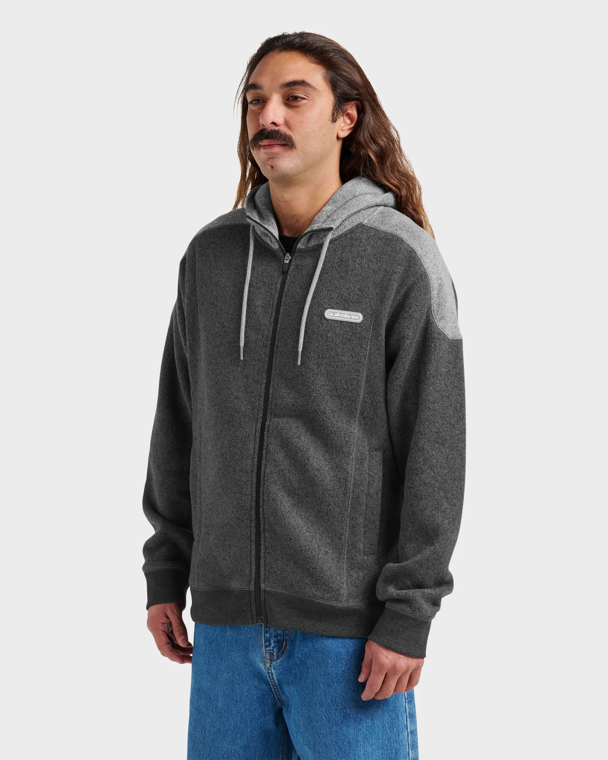 Keller Zip Hoodie - Black Heather sold by Quiksilver product image thumbnail 3
