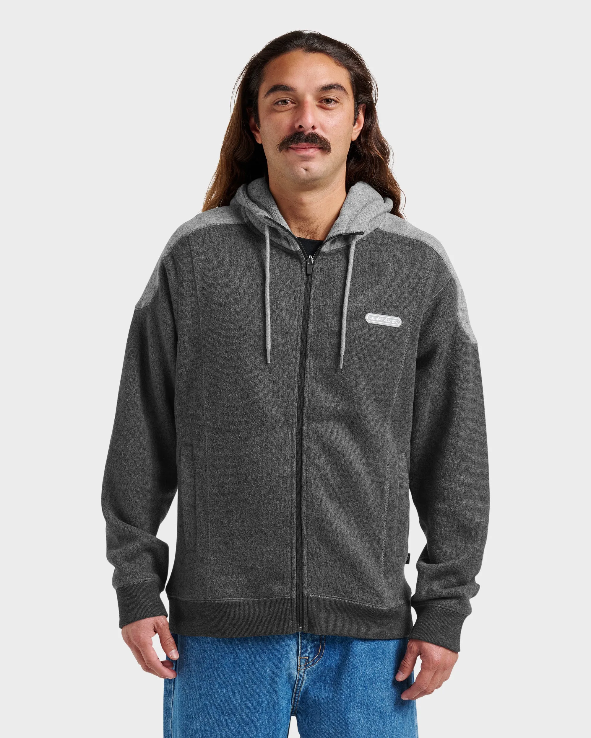 Keller Zip Hoodie - Black Heather sold by Quiksilver