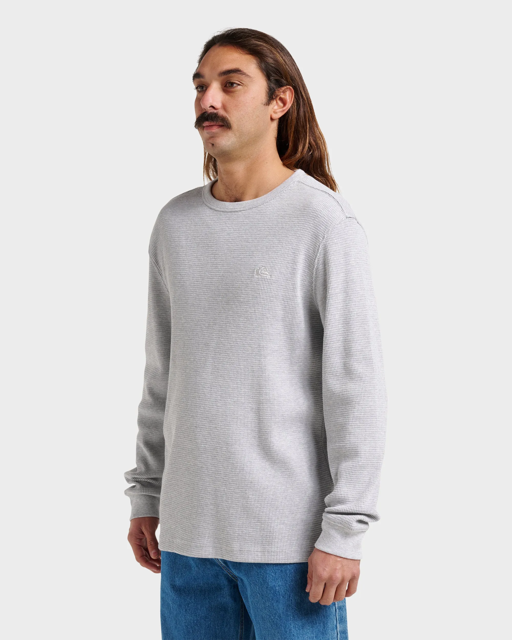 Nelson Long Sleeve Thermal Top - Light Gray Heather sold by Quiksilver product image thumbnail 3