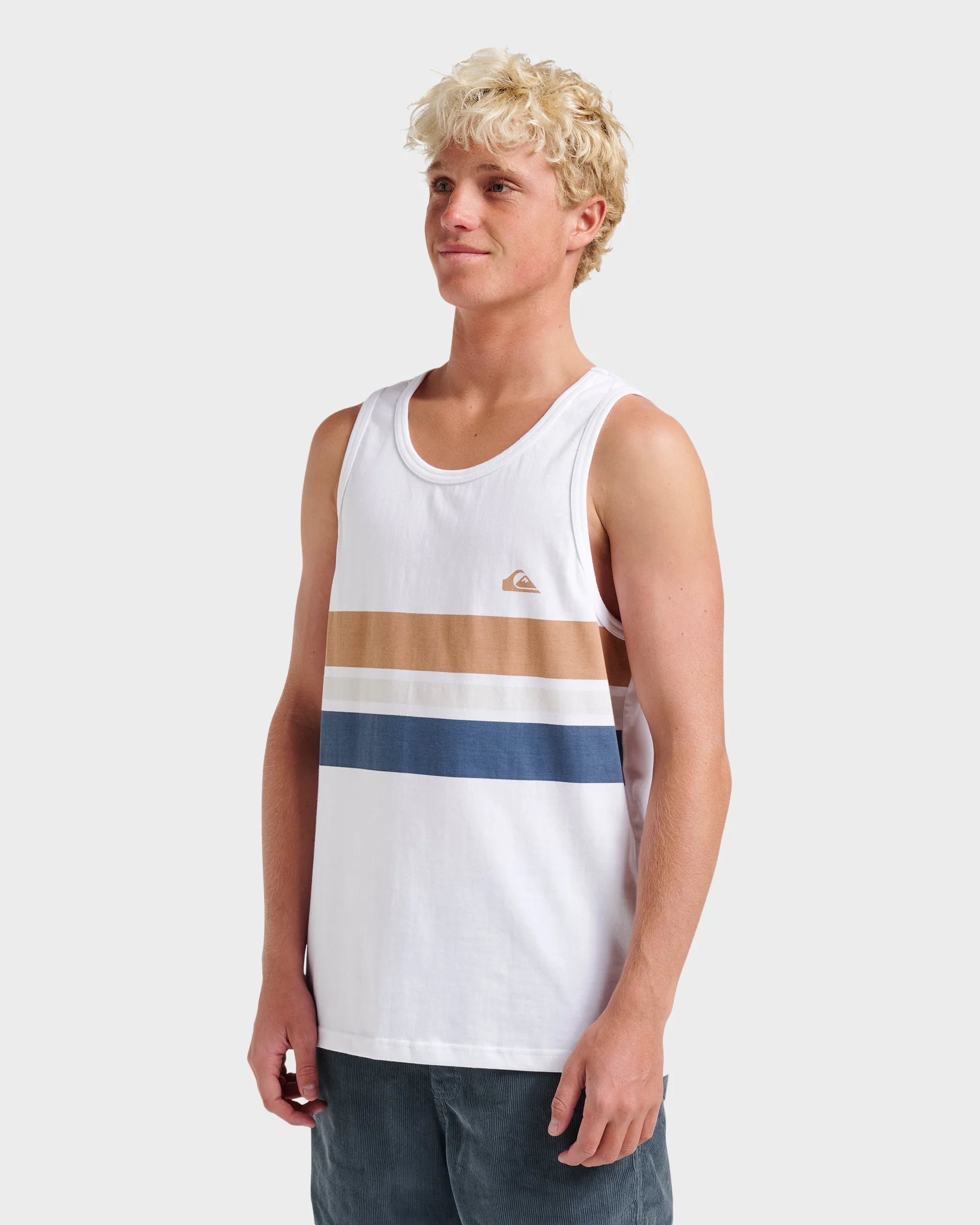 Og Stripe Tank - White sold by Quiksilver product image thumbnail 3