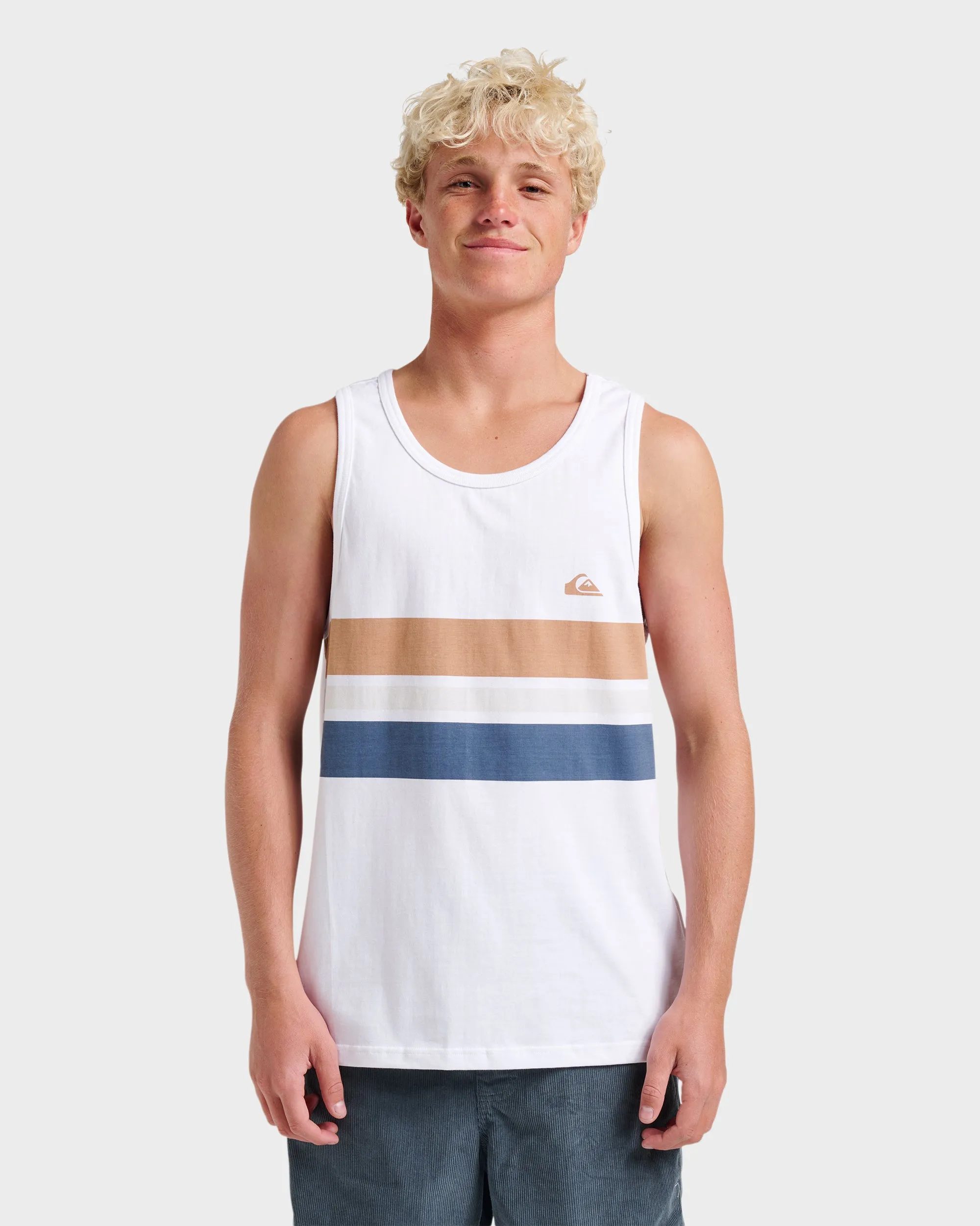 Og Stripe Tank - White sold by Quiksilver