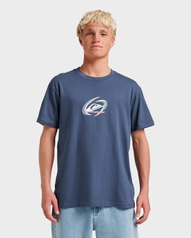 Orbital Motion Classic T-shirt - Navy sold by Quiksilver
