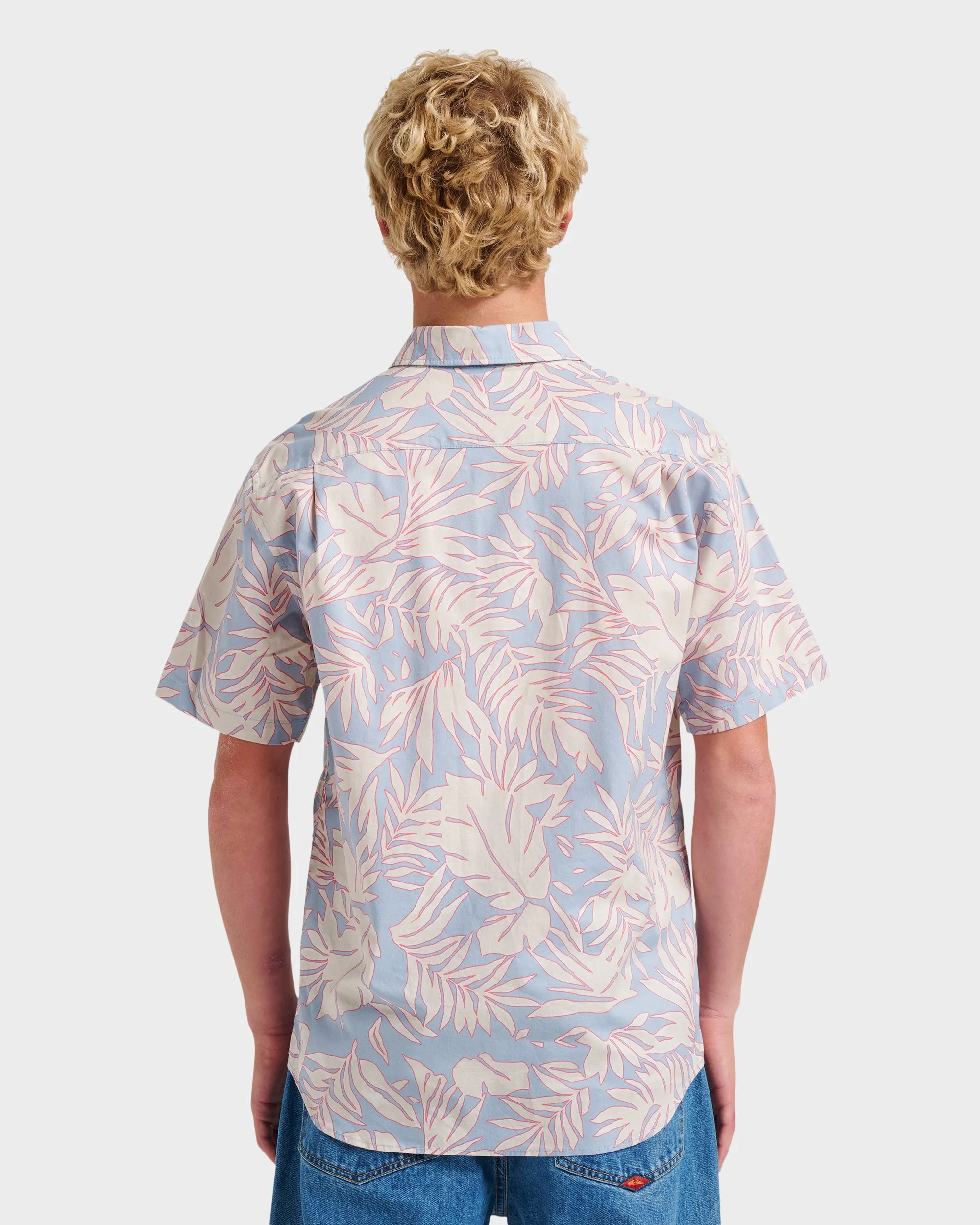 Palm Trip Classic Short Sleeve Shirt - Ashley Blue sold by Quiksilver product image thumbnail 2