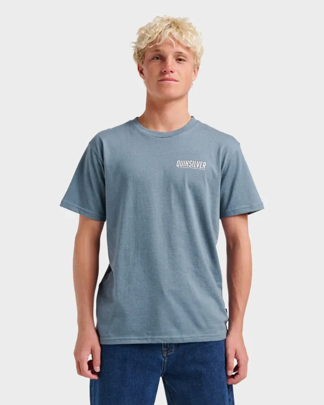 Ride Side Up Classic T-shirt - China Blue Heather sold by Quiksilver