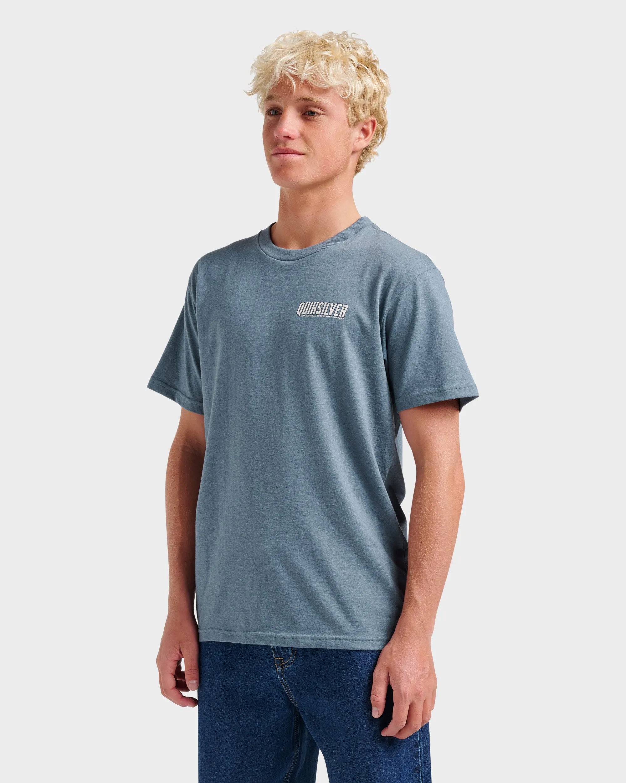 Ride Side Up Classic T-shirt - China Blue Heather sold by Quiksilver product image thumbnail 3