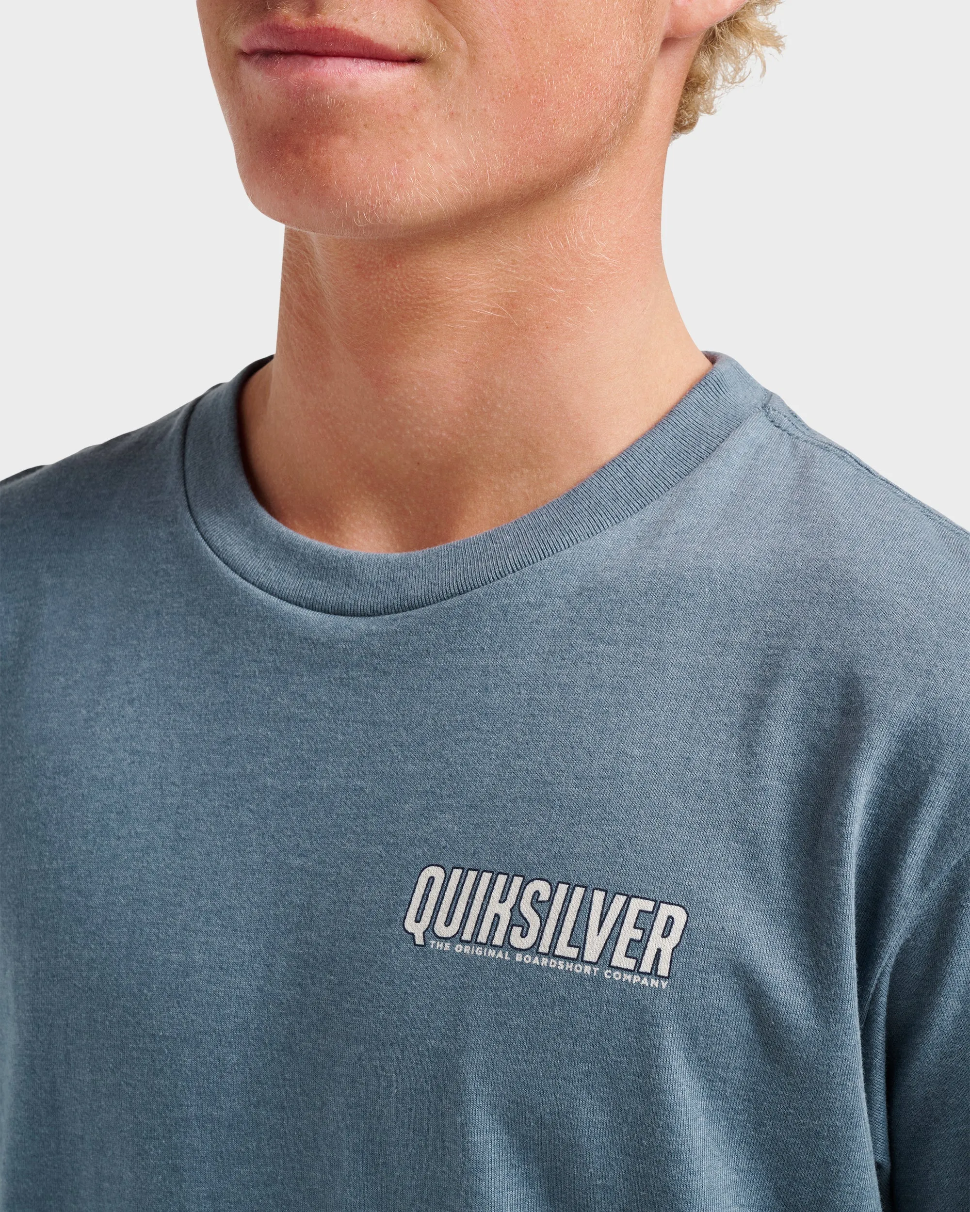 Ride Side Up Classic T-shirt - China Blue Heather sold by Quiksilver product image thumbnail 4