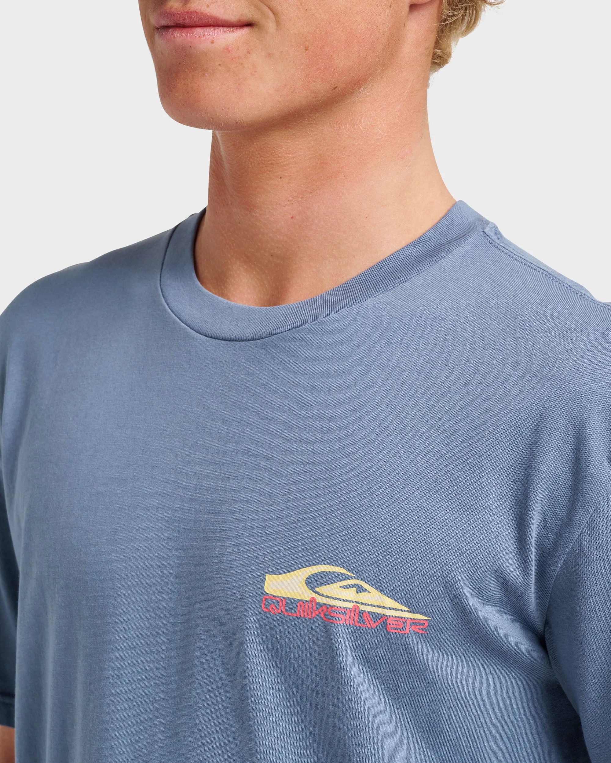 Ruff Stuff Pigment Dye T-Shirt - China Blue sold by Quiksilver product image thumbnail 4