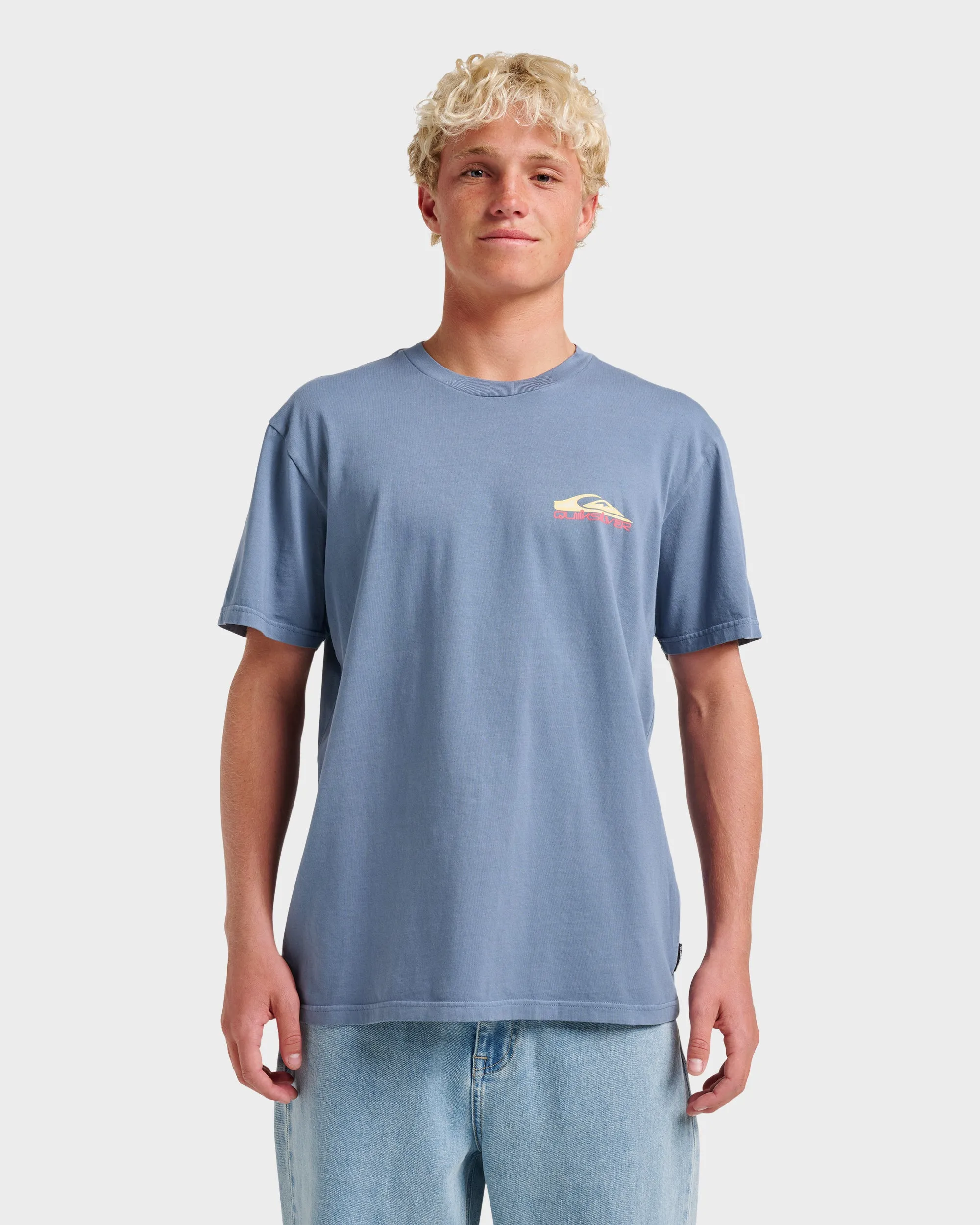 Ruff Stuff Pigment Dye T-Shirt - China Blue sold by Quiksilver