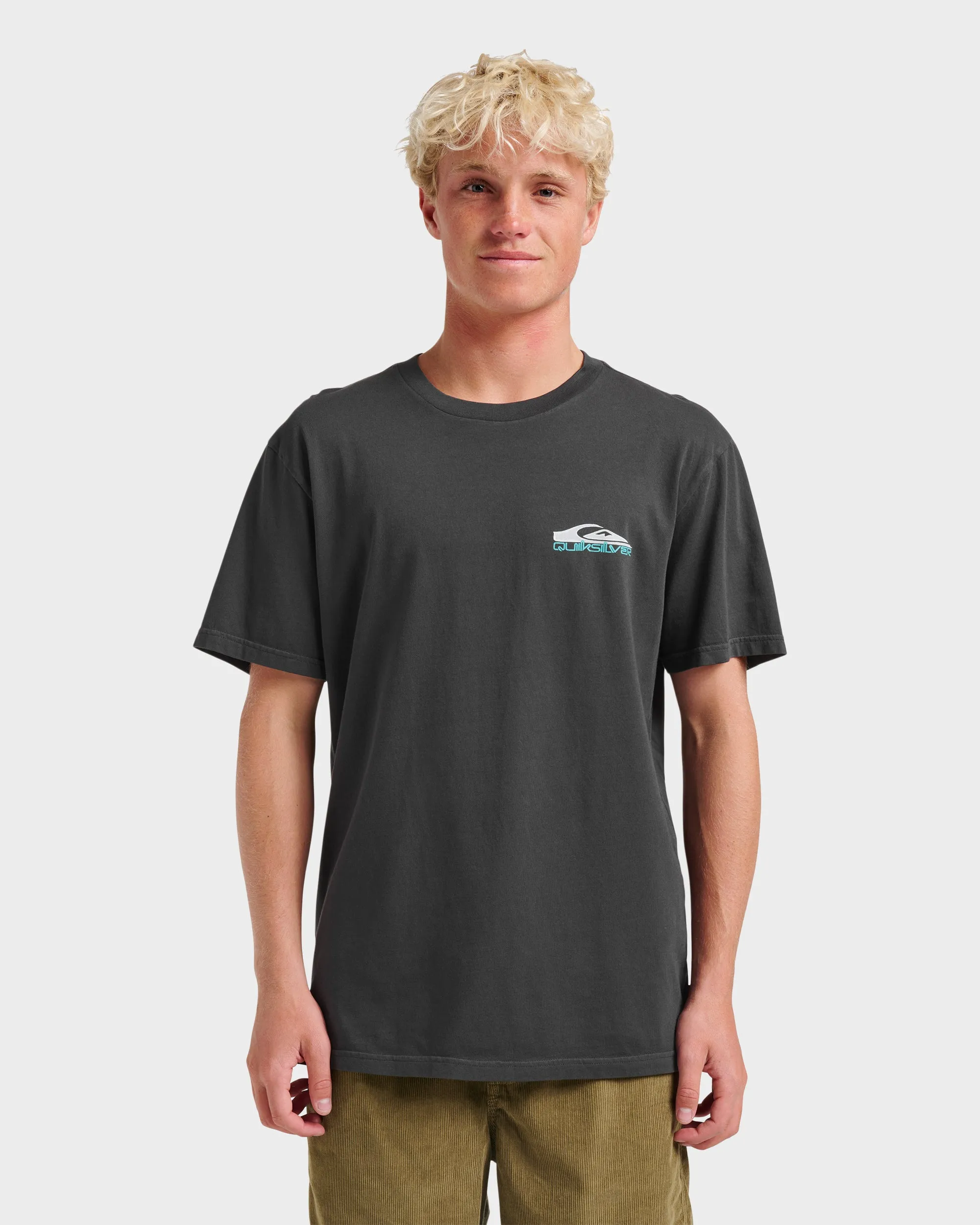 Ruff Stuff Pigment Dye T-Shirt - Phantom sold by Quiksilver