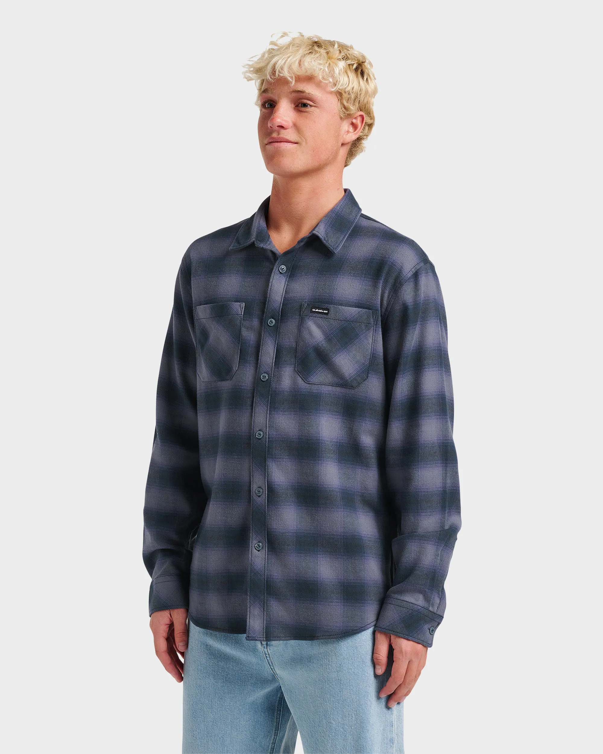 Terrace Stretch Flannel Shirt - Phantom sold by Quiksilver product image thumbnail 3