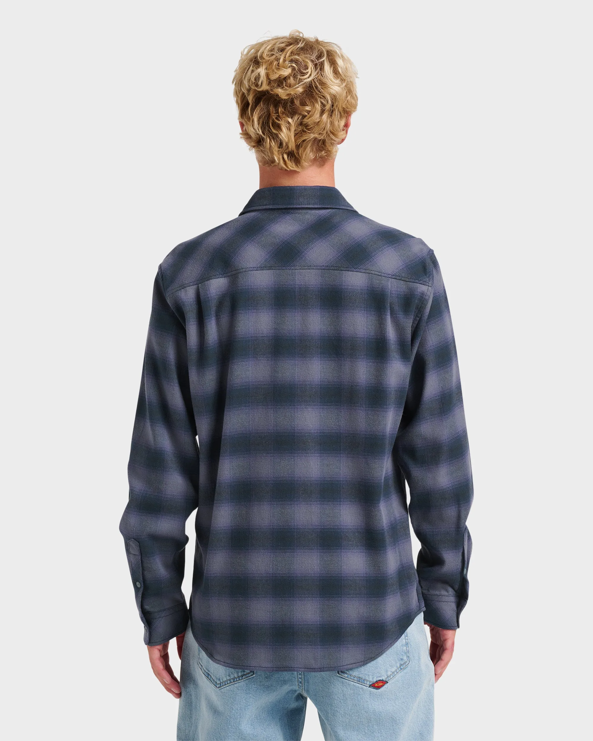 Terrace Stretch Flannel Shirt - Phantom sold by Quiksilver product image thumbnail 2