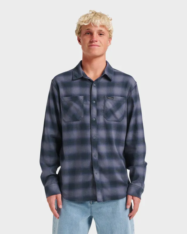 Terrace Stretch Flannel Shirt - Phantom sold by Quiksilver