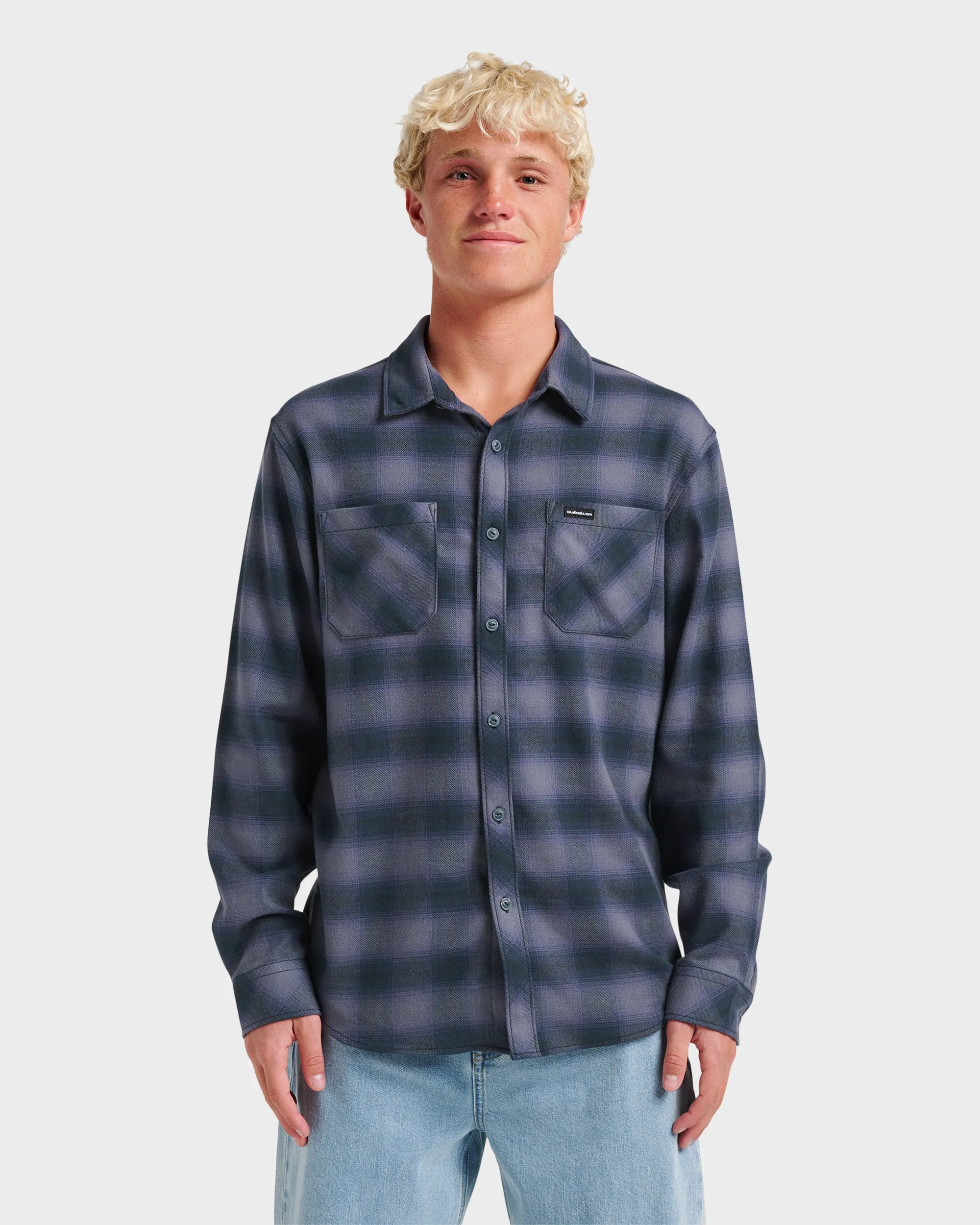 Terrace Stretch Flannel Shirt - Phantom sold by Quiksilver
