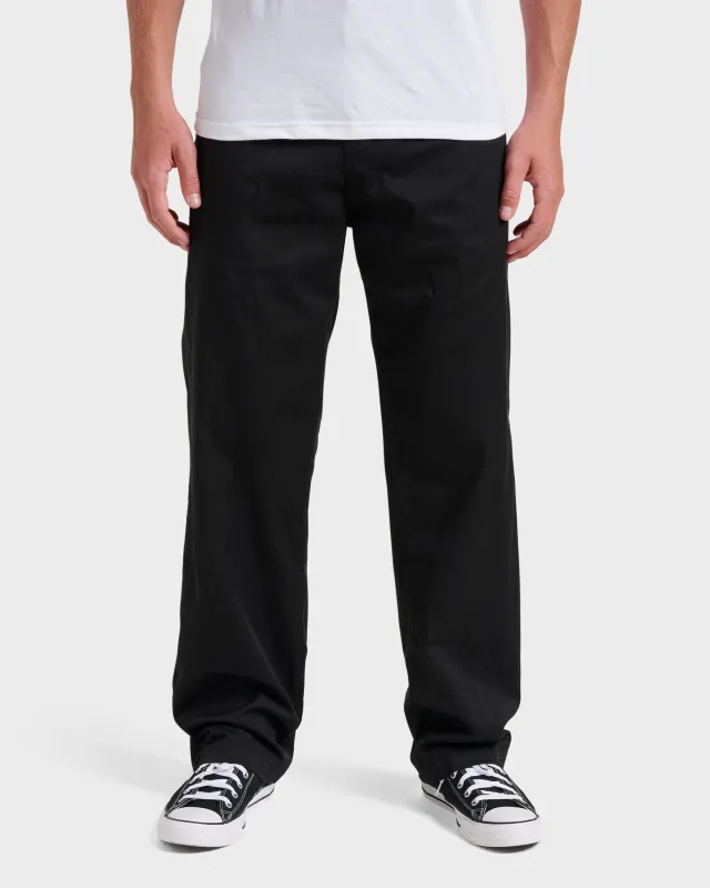 Union Stretch Pants - Black sold by Quiksilver