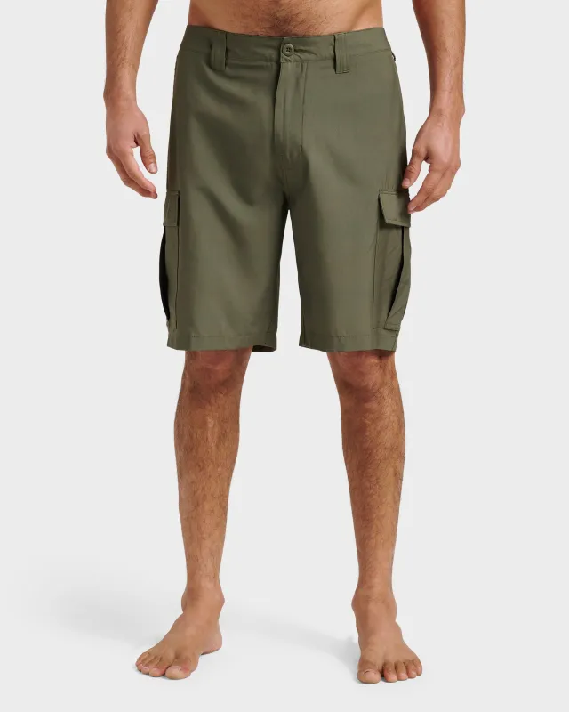 Union Amphibian Cargo 20" Hybrid Short - Grape Leaf sold by Quiksilver