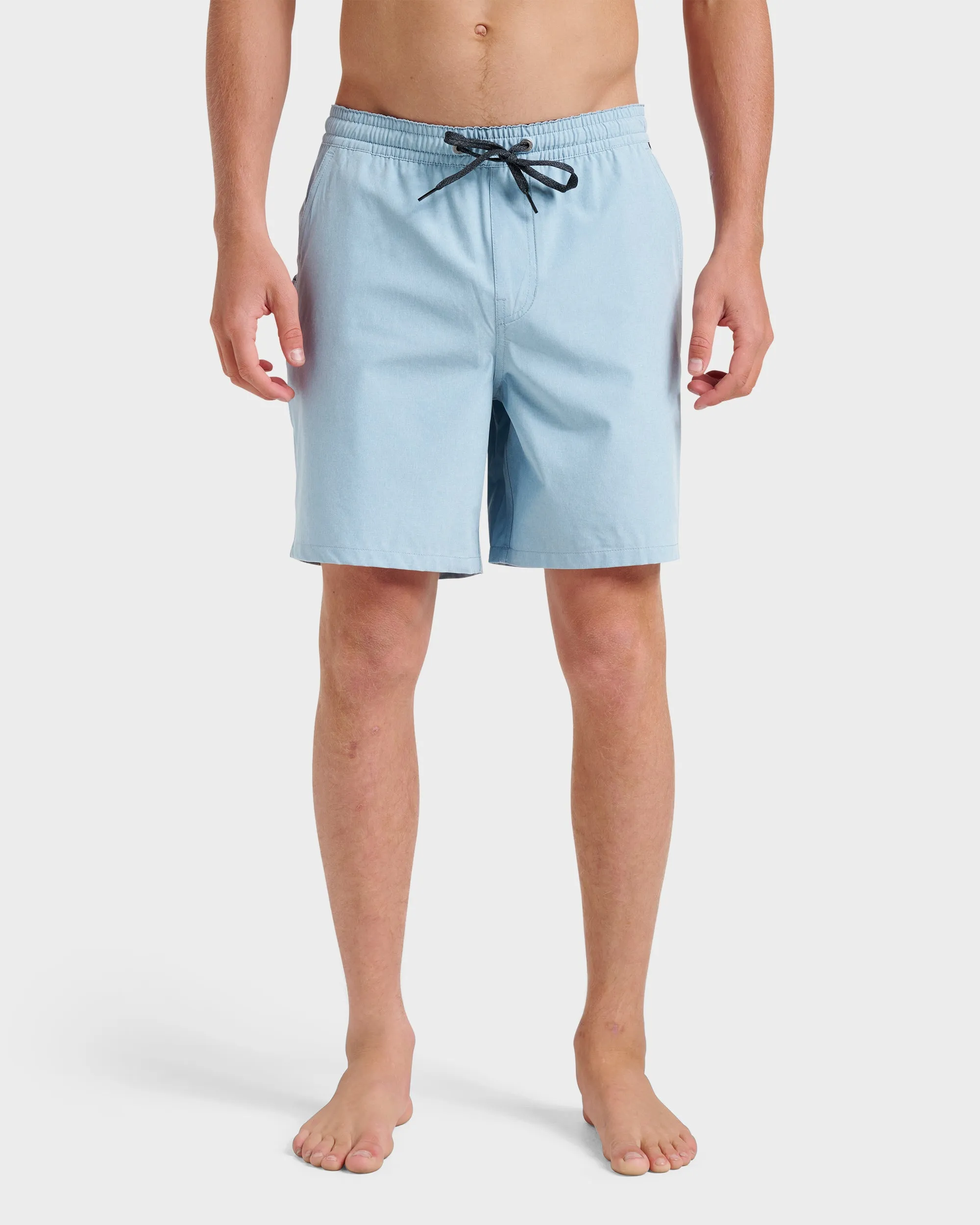 Taxer Heather Amphibian 18" Hybrid Shorts - Ashley Blue sold by Quiksilver