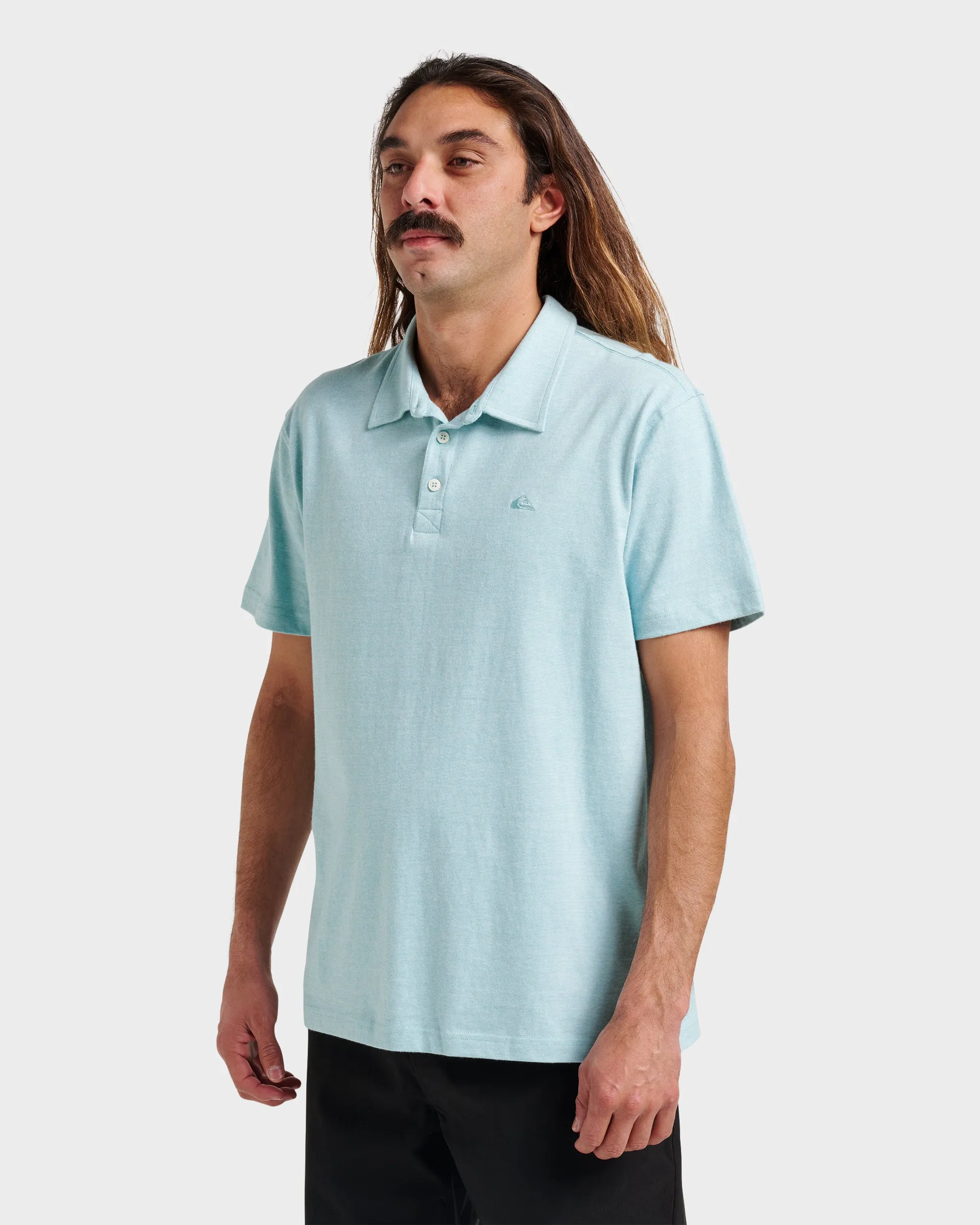 Sunset Cruise Polo Shirt - Dusty Turquoise sold by Quiksilver product image thumbnail 3