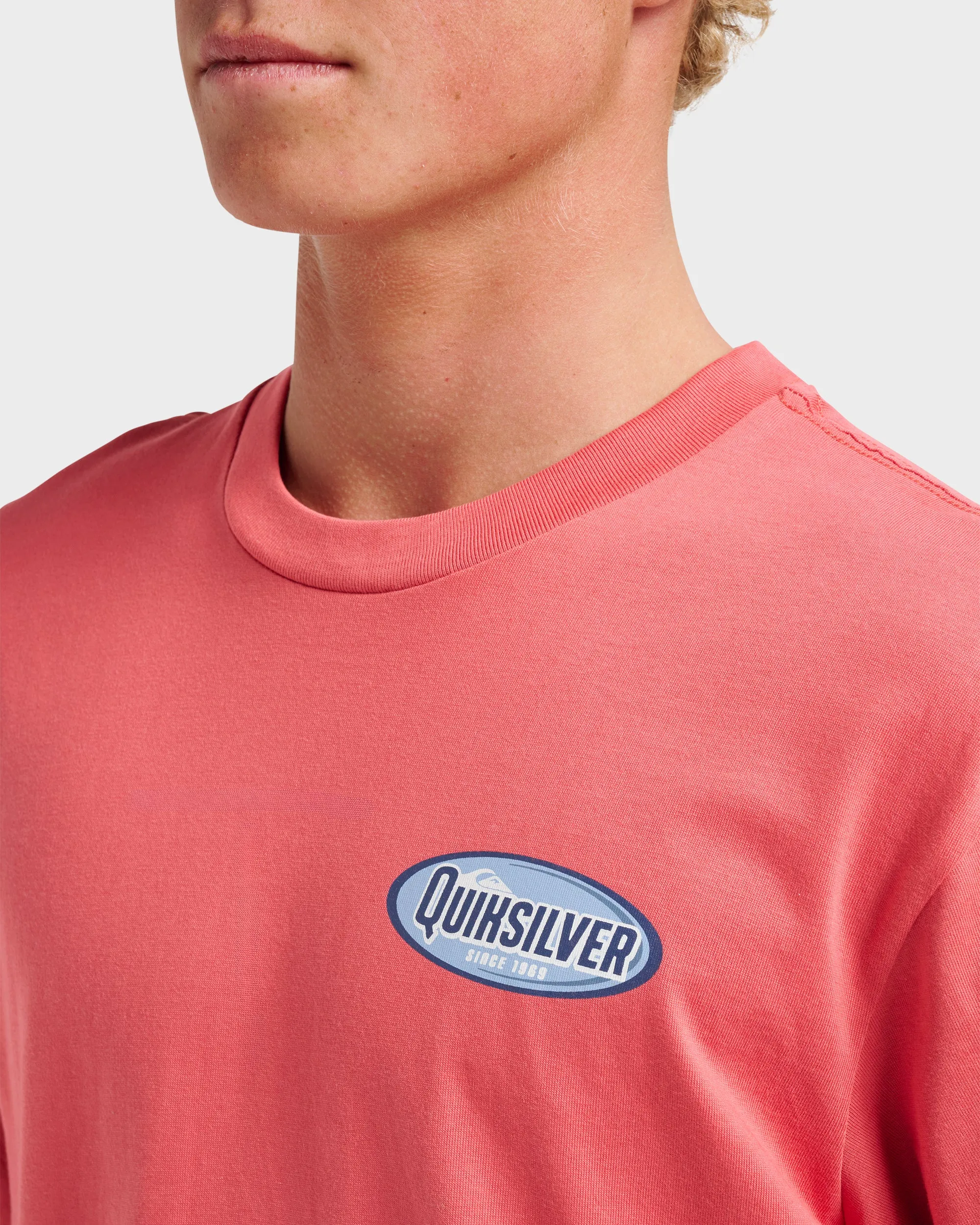 Cresent Speed Classic T-shirt - Mineral Red sold by Quiksilver product image thumbnail 4