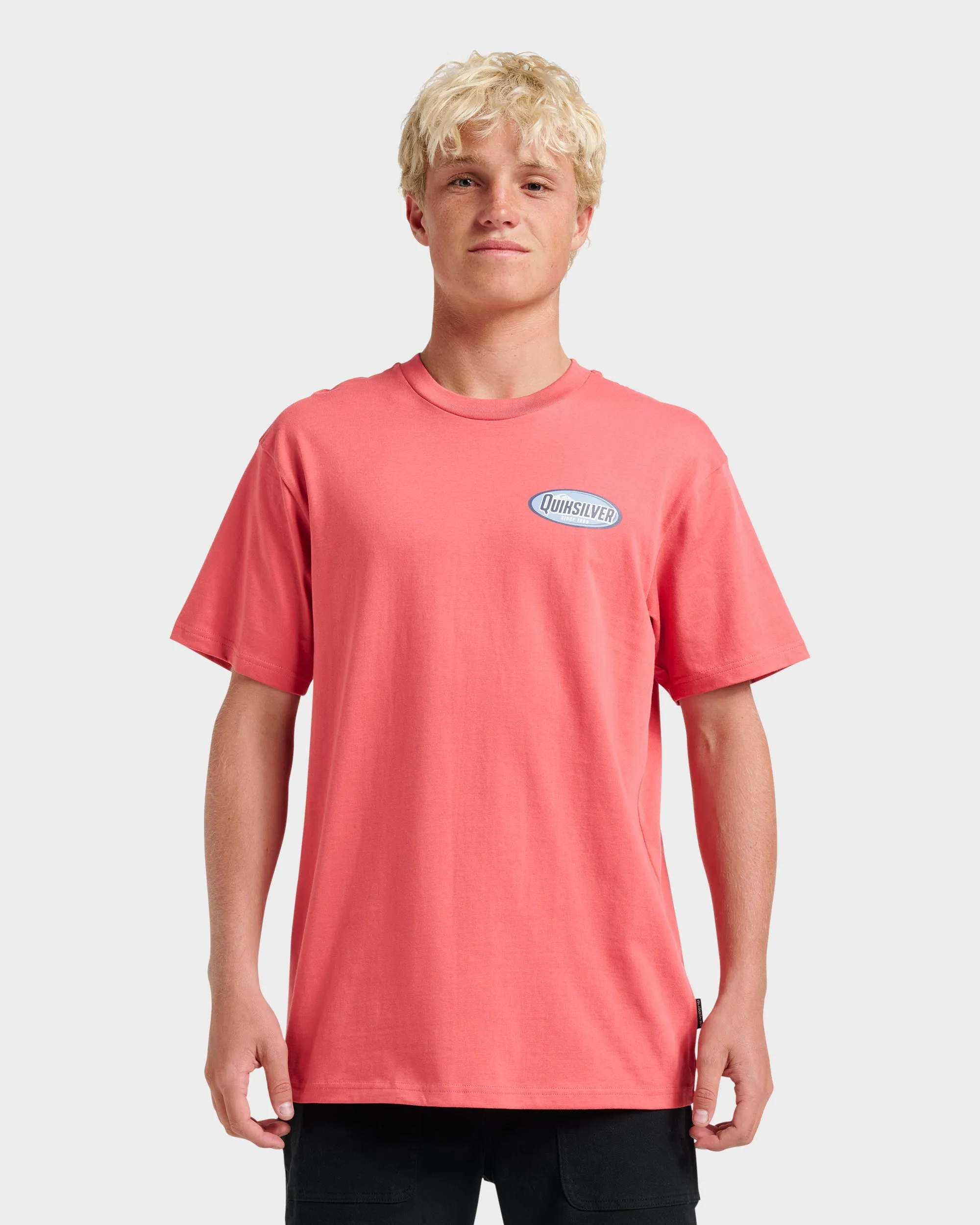 Cresent Speed Classic T-shirt - Mineral Red sold by Quiksilver