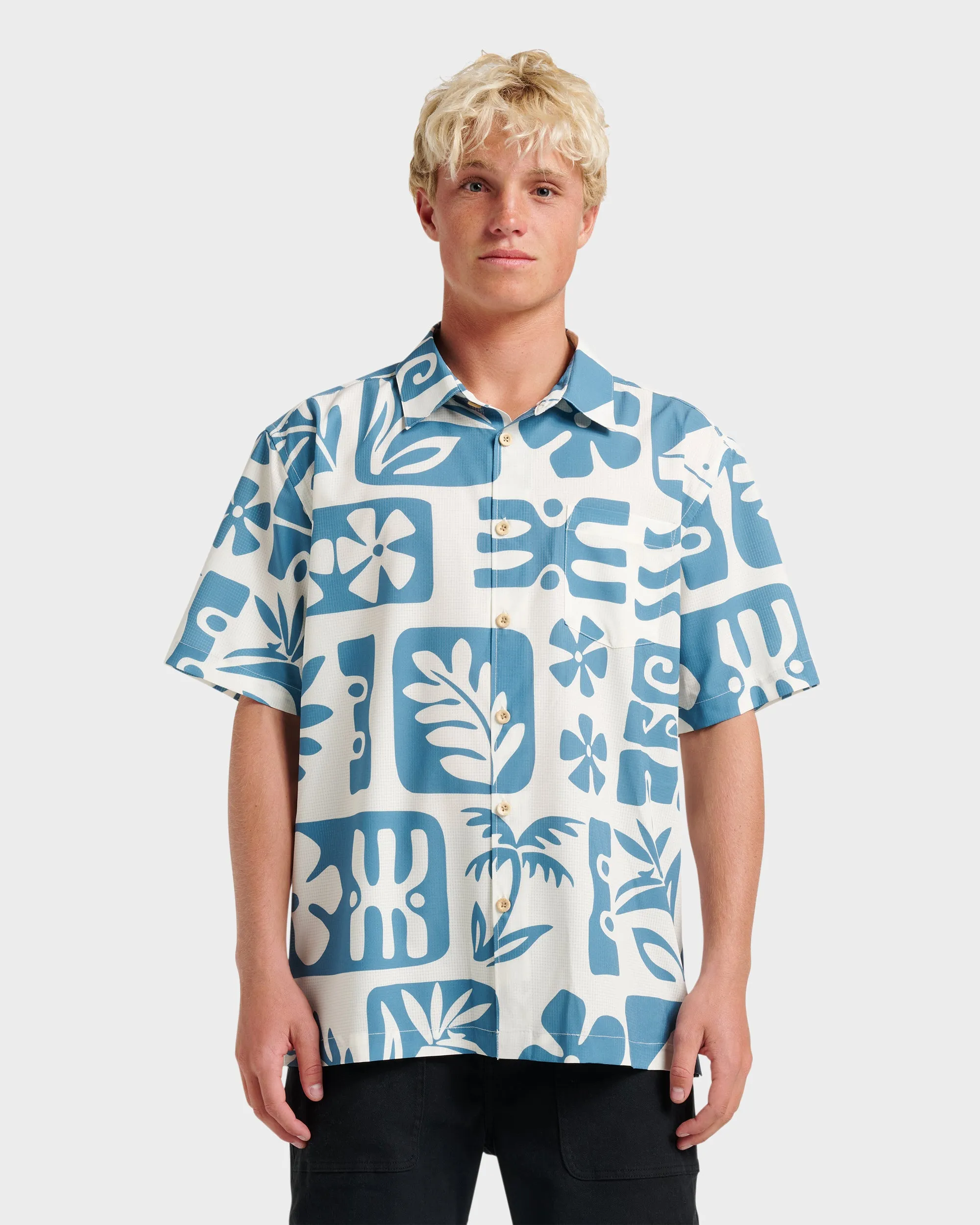 Waterman Dunes Shirt - White sold by Quiksilver