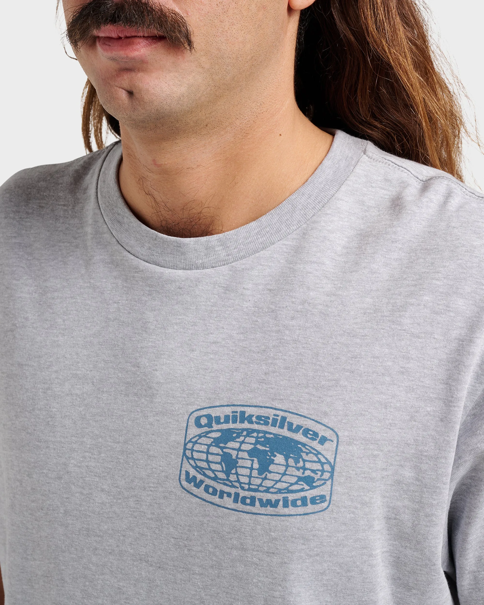 Global Local Classic T-shirt - Athletic Gray sold by Quiksilver product image thumbnail 4