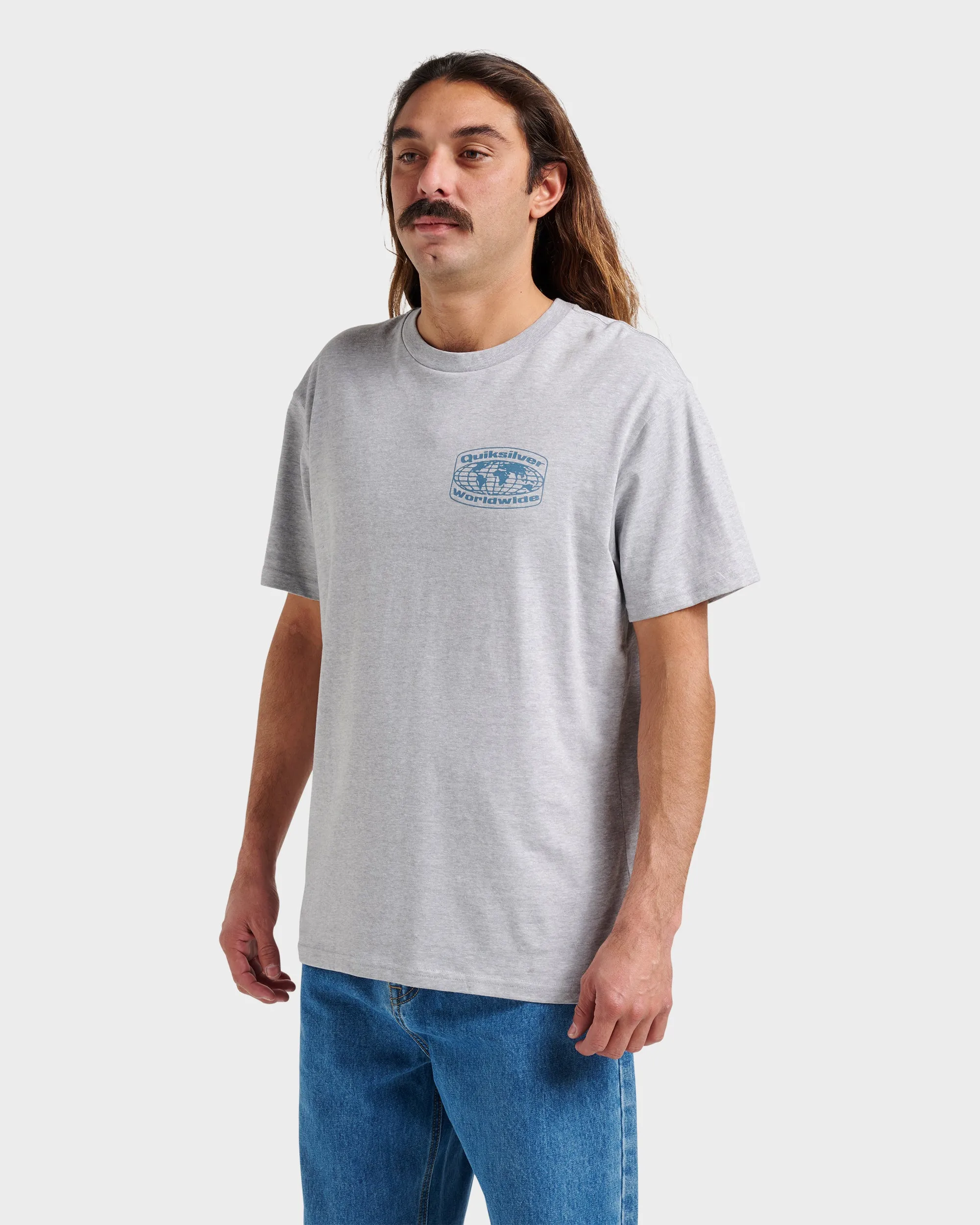Global Local Classic T-shirt - Athletic Gray sold by Quiksilver product image thumbnail 3