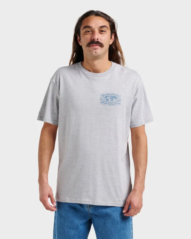 Global Local Classic T-shirt - Athletic Gray sold by Quiksilver