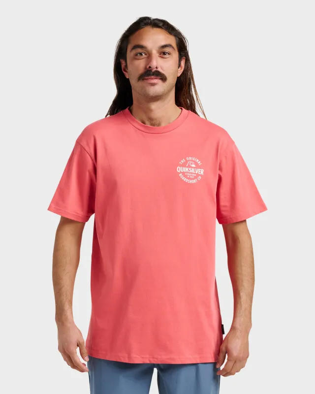 Locked Up Classic T-shirt - Mineral Red sold by Quiksilver