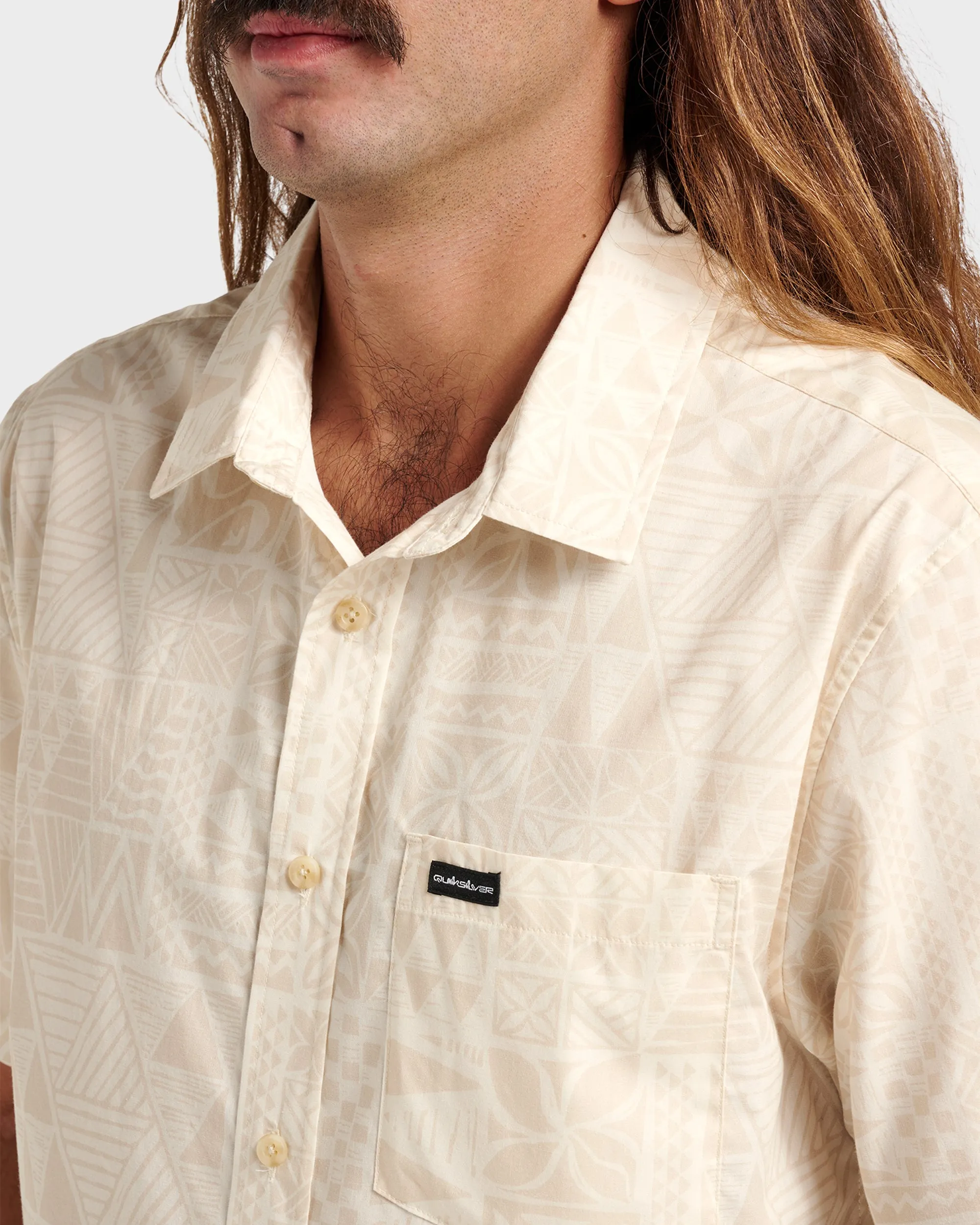 Makaha Classic Short Sleeve Shirt - Off White sold by Quiksilver product image thumbnail 4