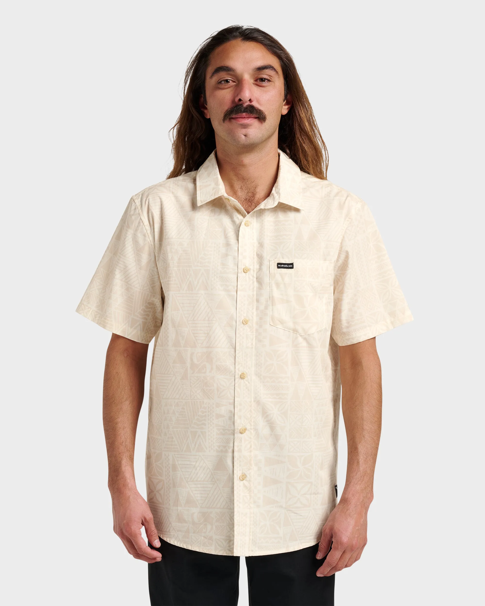Makaha Classic Short Sleeve Shirt - Off White sold by Quiksilver