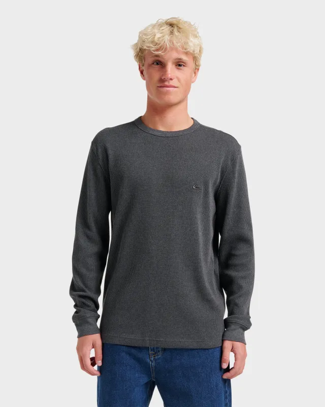 Nelson Long Sleeve Thermal Top - Black made by Quiksilver