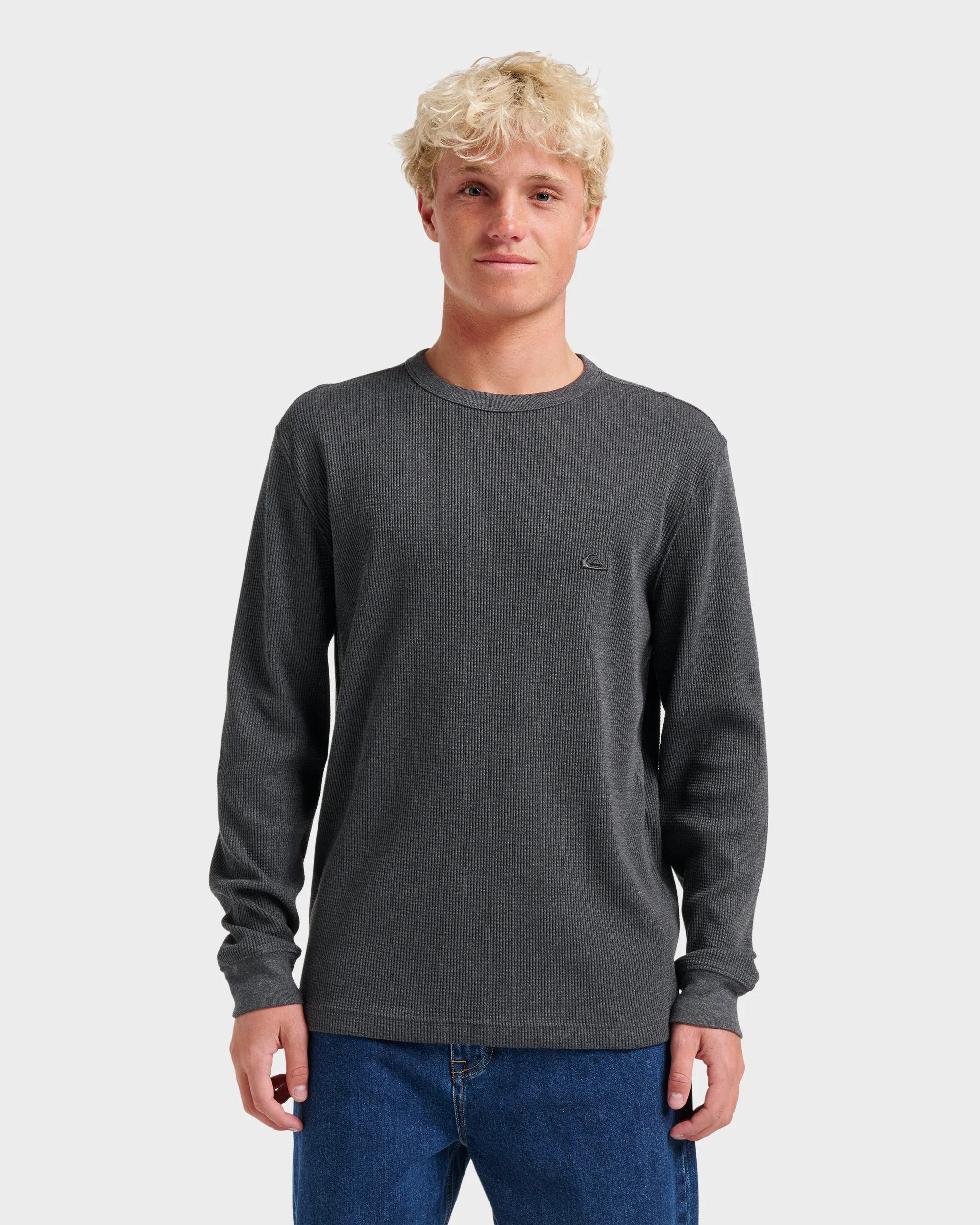 Nelson Long Sleeve Thermal Top - Black sold by Quiksilver
