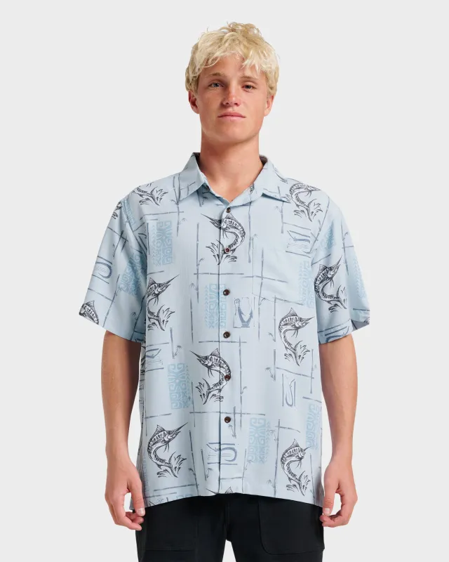 Waterman Big Day Short Sleeve Shirt - Ashley Blue sold by Quiksilver