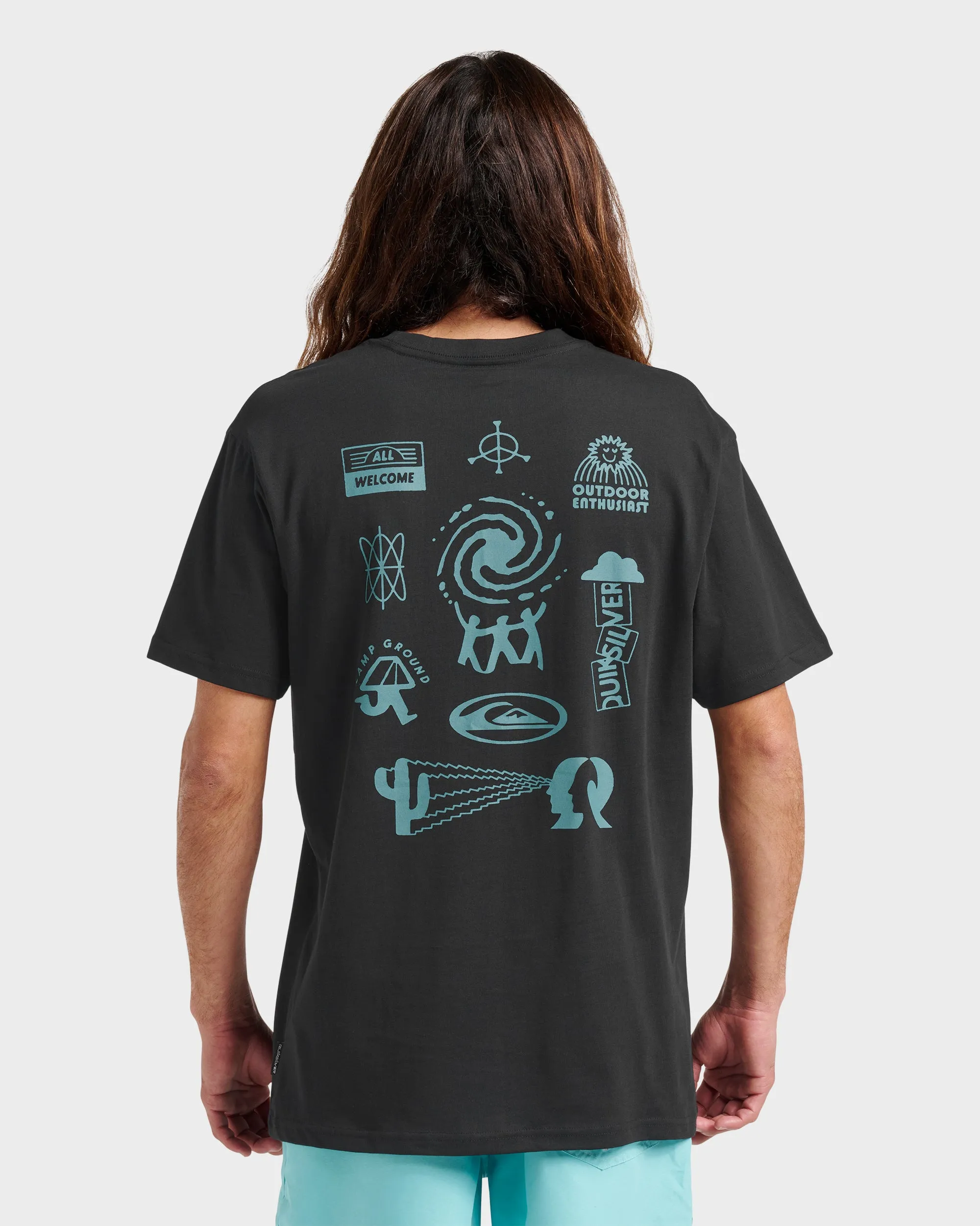 All Welcome Classic T-shirt - Black sold by Quiksilver product image thumbnail 2